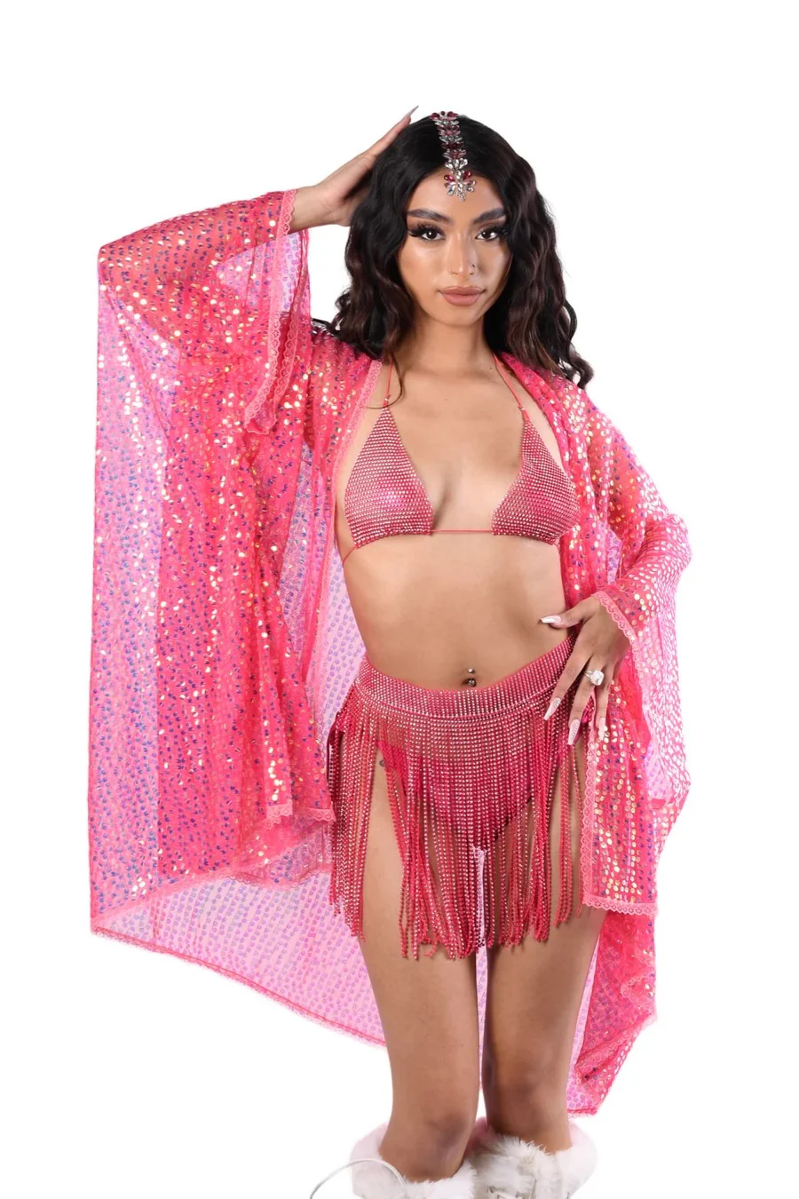 Rhinestone Tassel Skirt - Image 10