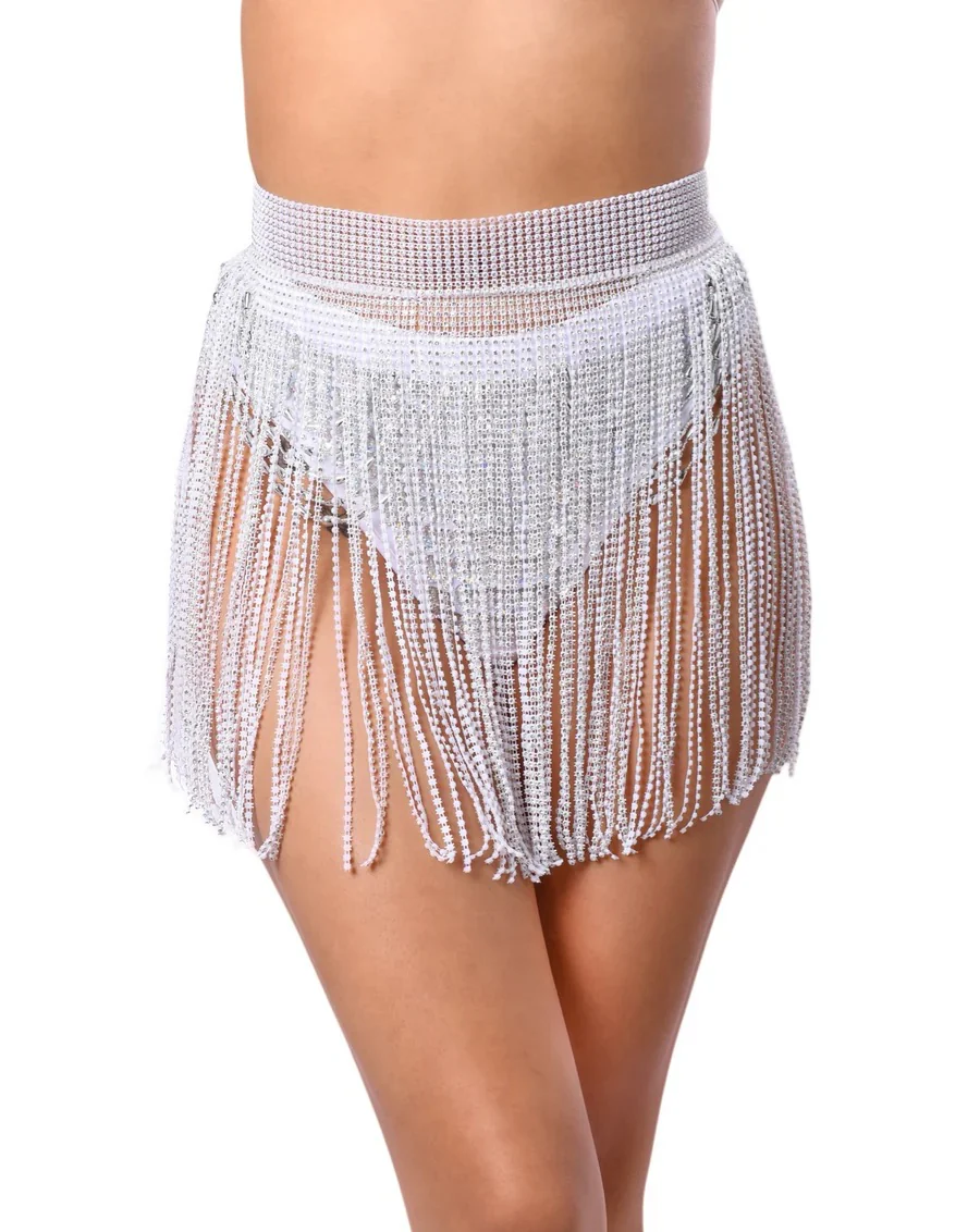 Rhinestone Tassel Skirt - Image 21