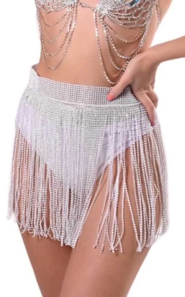 Rhinestone Tassel Skirt - Image 23