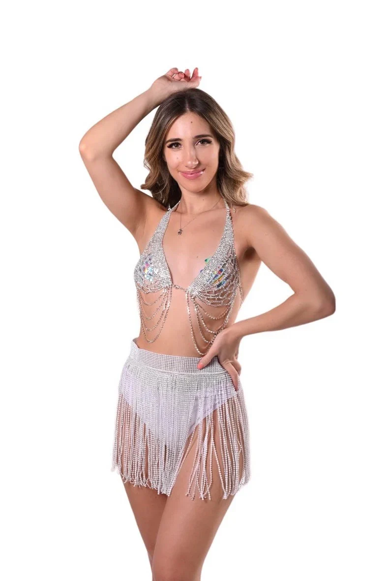 Rhinestone Tassel Skirt - Image 24