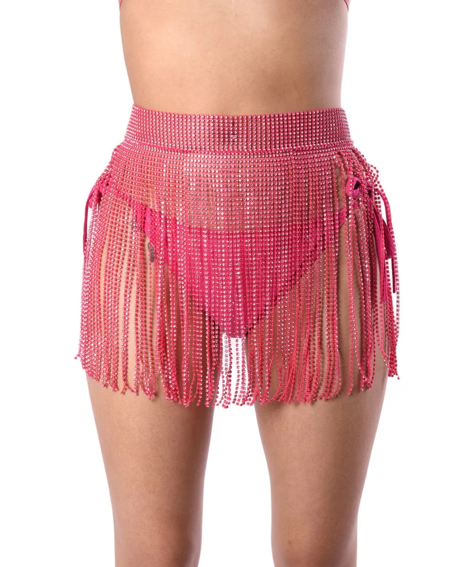 Rhinestone Tassel Skirt - Image 9