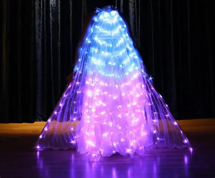 Cotton Clouds Rainbow FLASH LED Butterfly Wings (300 Lights, Batteries Not Included) - Image 2