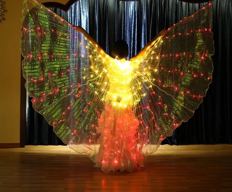 Cotton Clouds Rainbow FLASH LED Butterfly Wings (300 Lights, Batteries Not Included) - Image 5