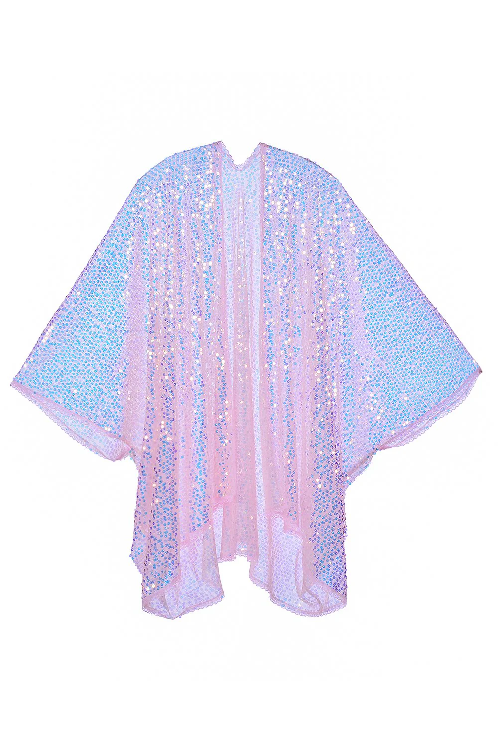 Sequin Kimono - Pink Barbie - Image 3