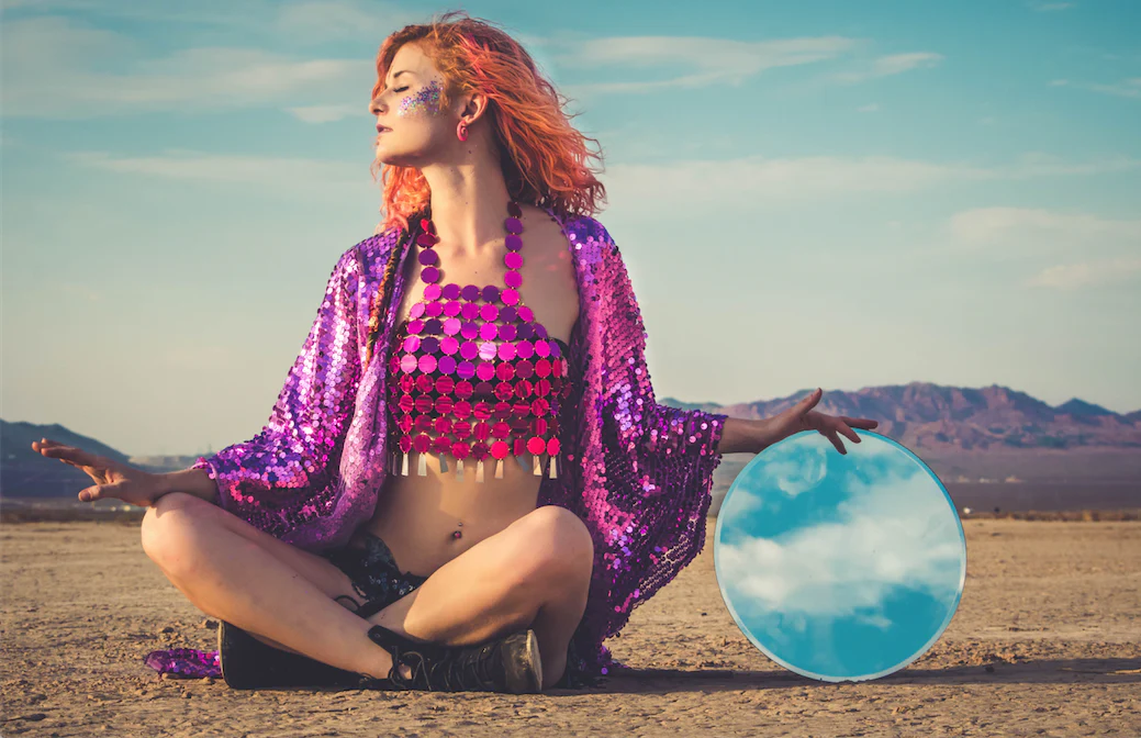 Sequin Kimono - Fuchsia - Image 4
