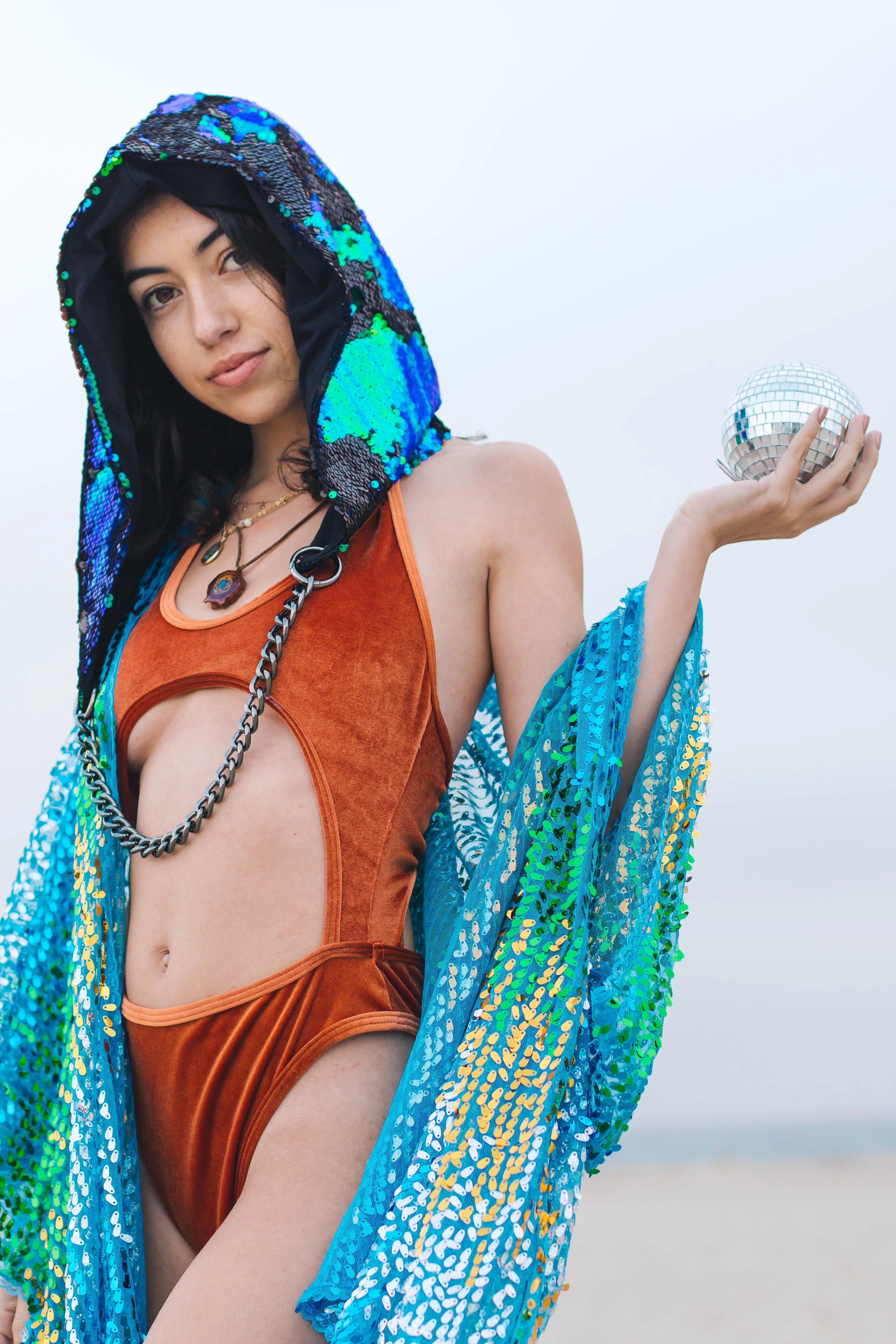 Sequin Kimono - Blue Waves - Image 4