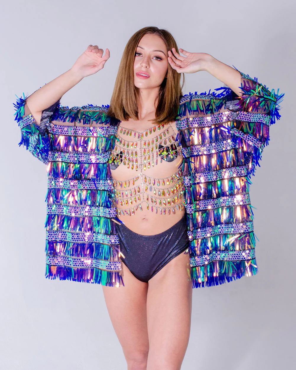 Sequin Kimono - Island - Image 3