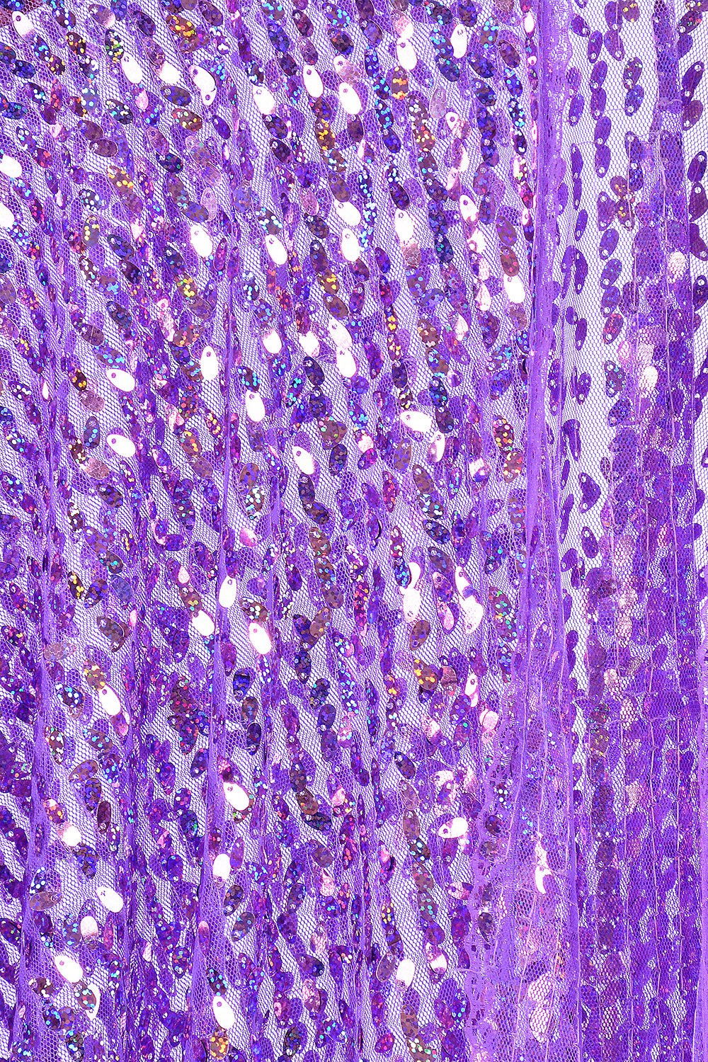 Disco Sequin Kimono - Purple Holographic - Image 7
