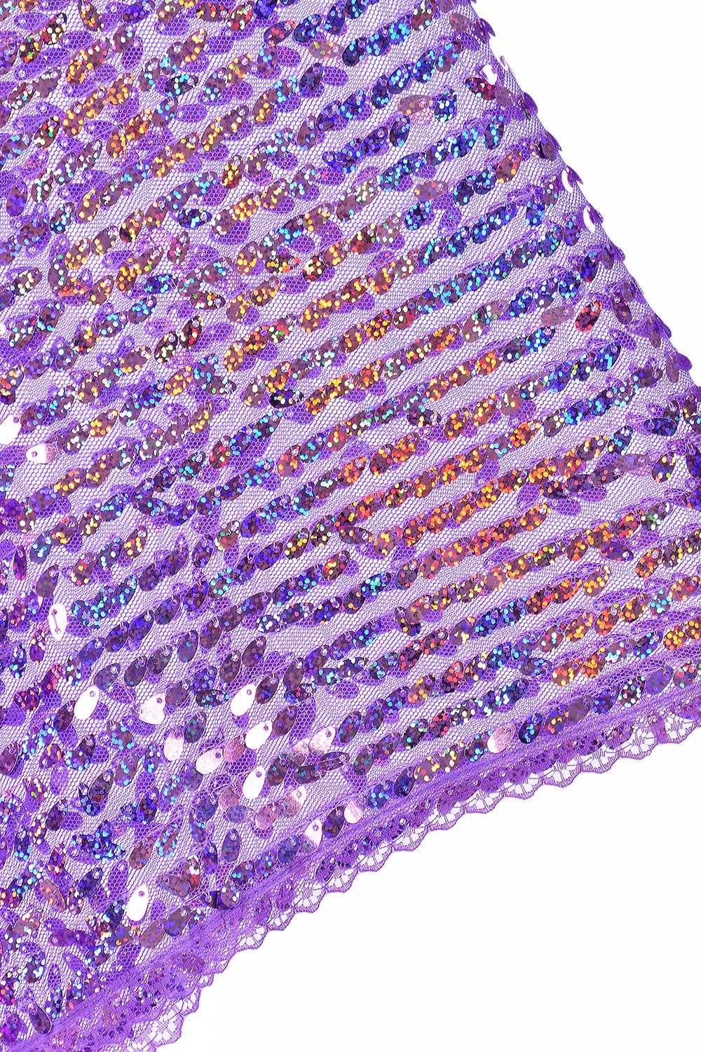 Disco Sequin Kimono - Purple Holographic - Image 8