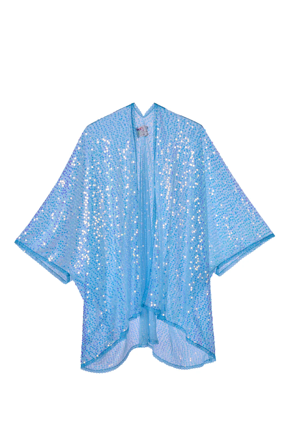 Sequin Kimono - Aqua - Image 13