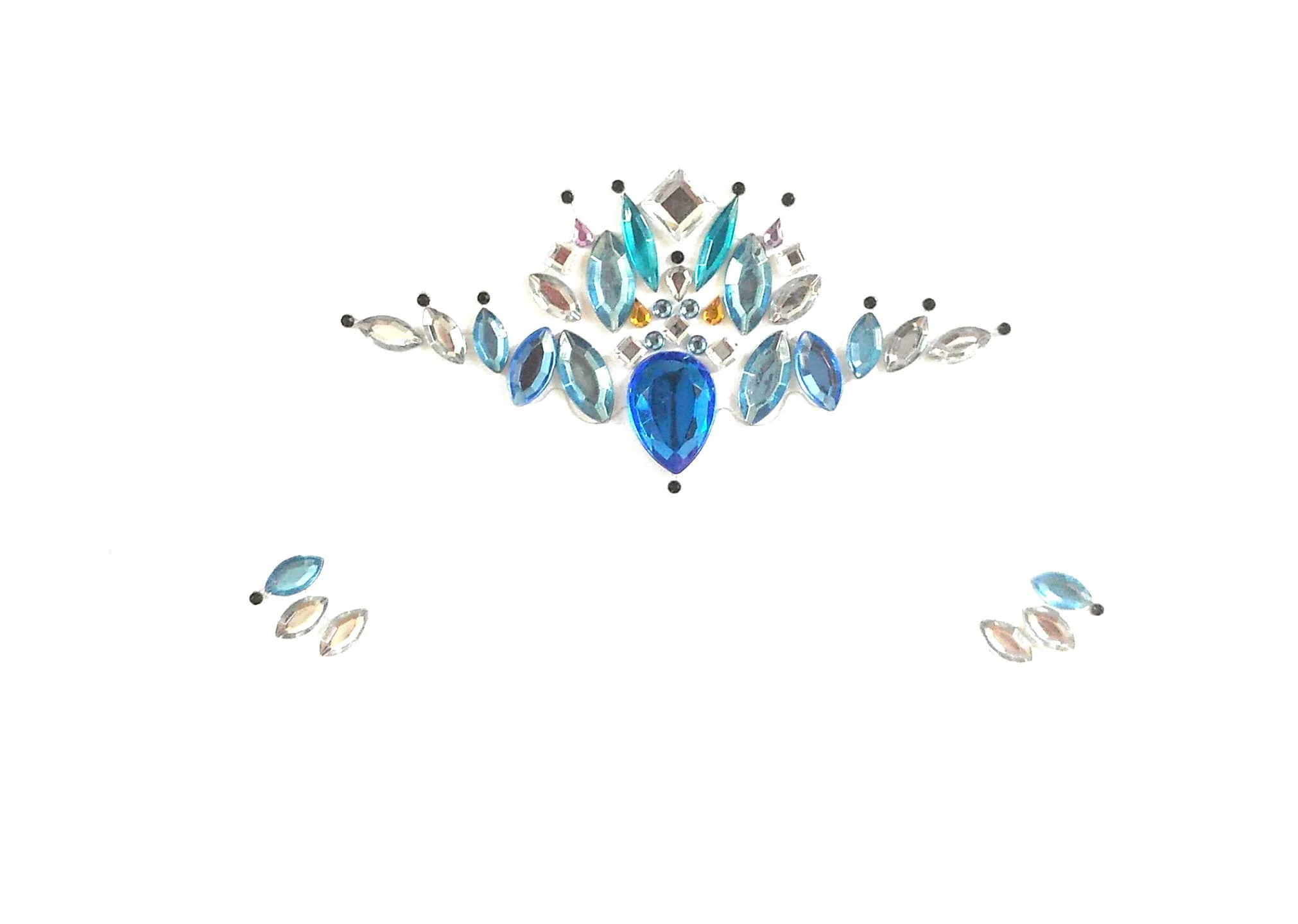 Dolphin Kisses Rhinestone Crystal Face Jewels - Image 2