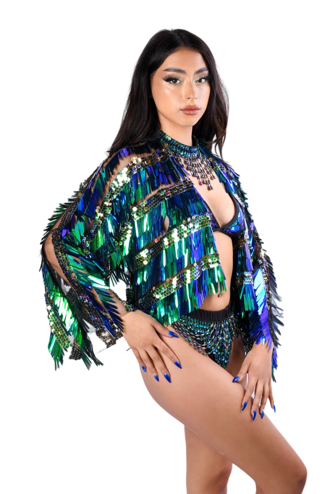 Chameleon Sequin Jacket - Image 4