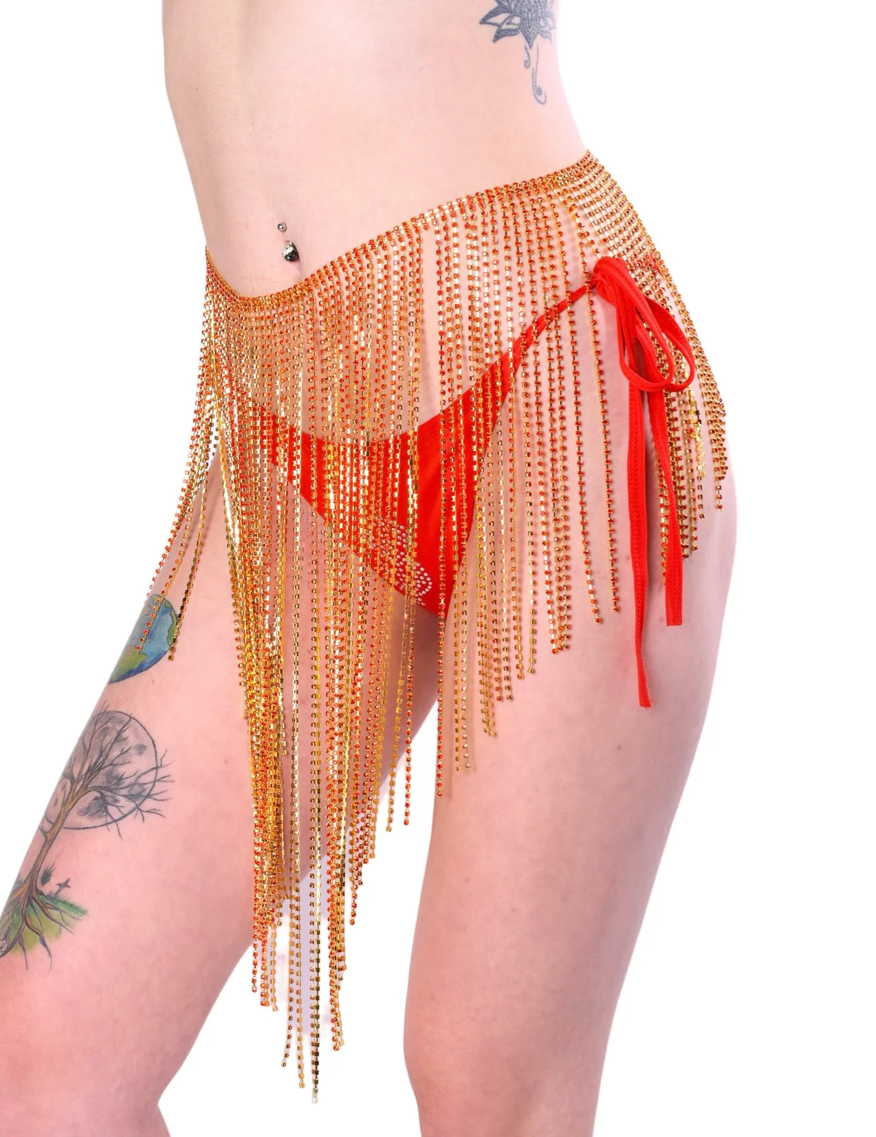 Empress Gold Rhinestone Skirt - Image 2