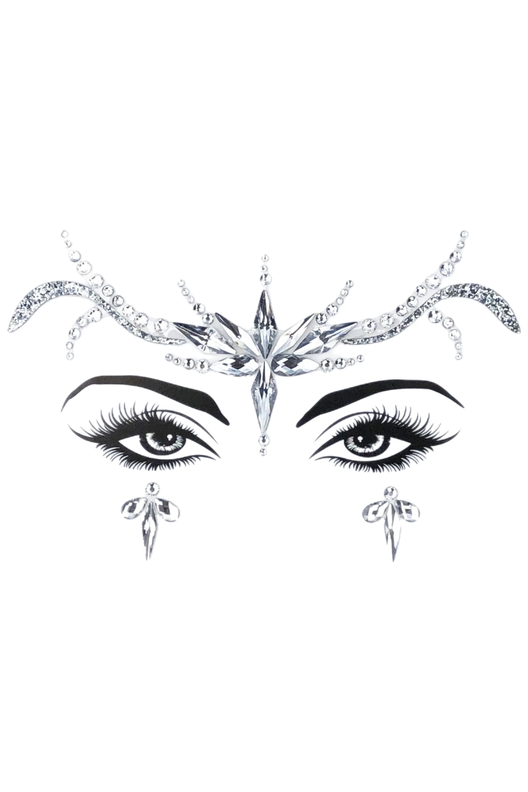 Fairy Goddess Rhinestone Crystal Face Jewels