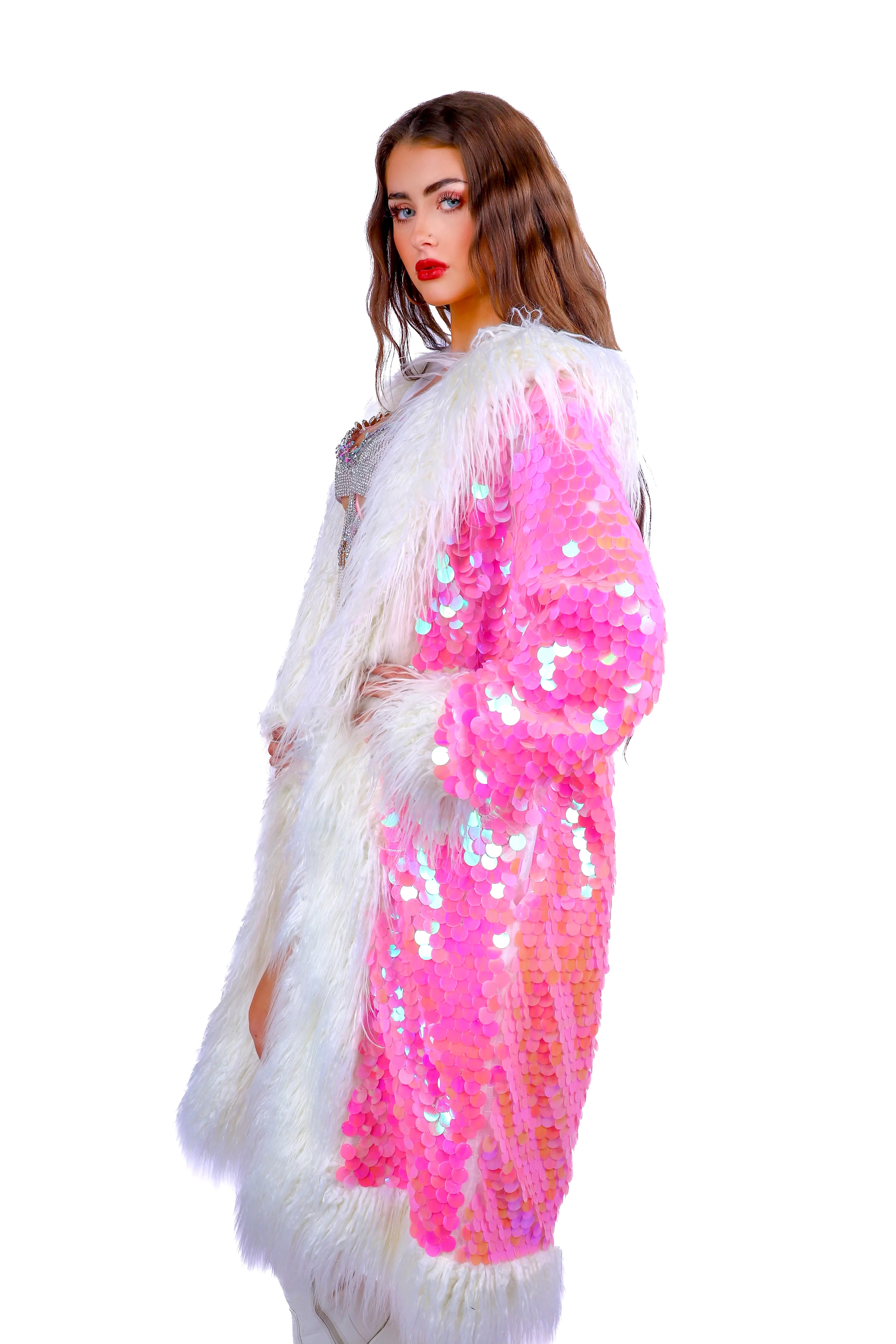 Disco Barbie Fuzzy Jacket - Image 5