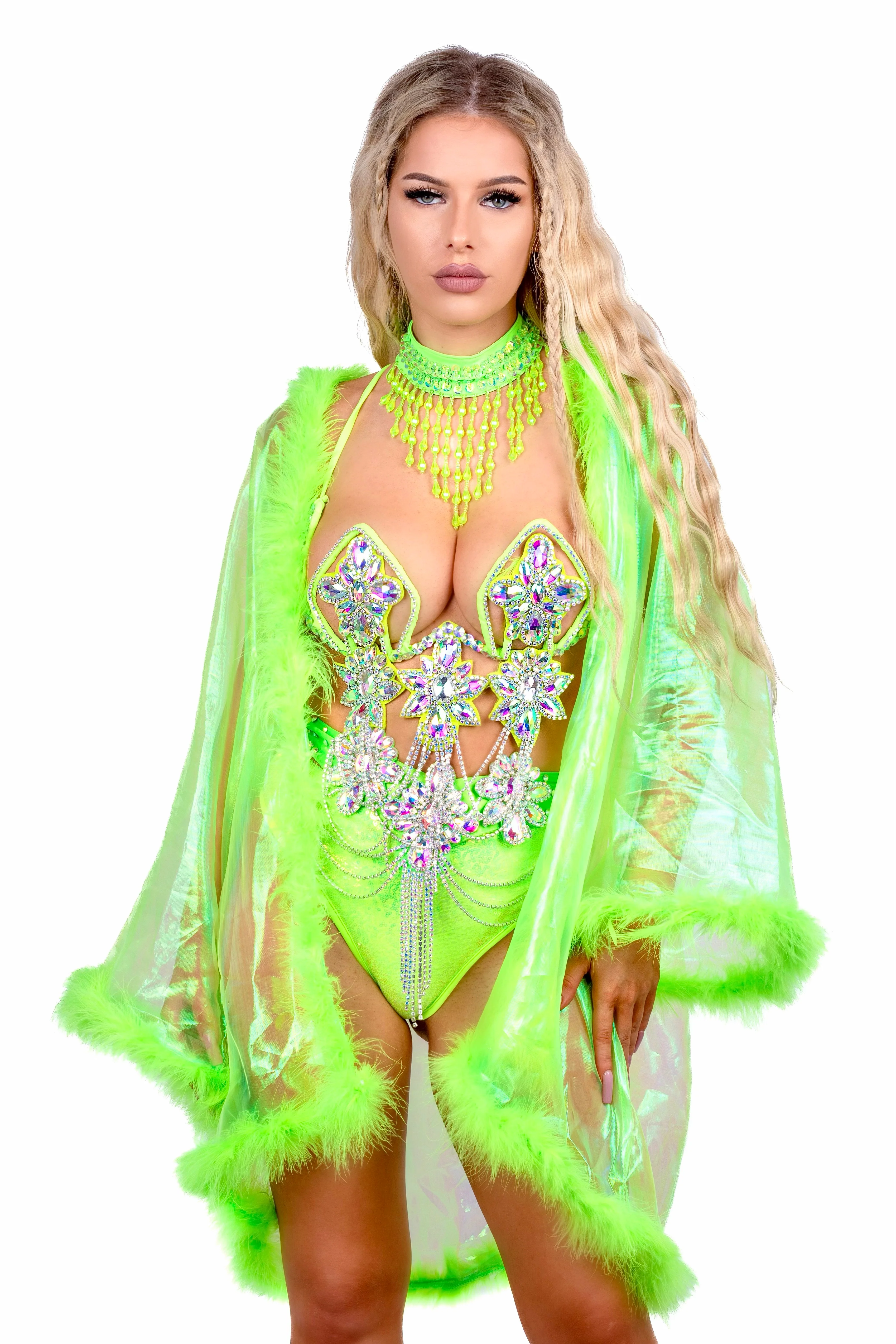 FULL OUTFIT- Neon Lotus Diva (5 pcs)