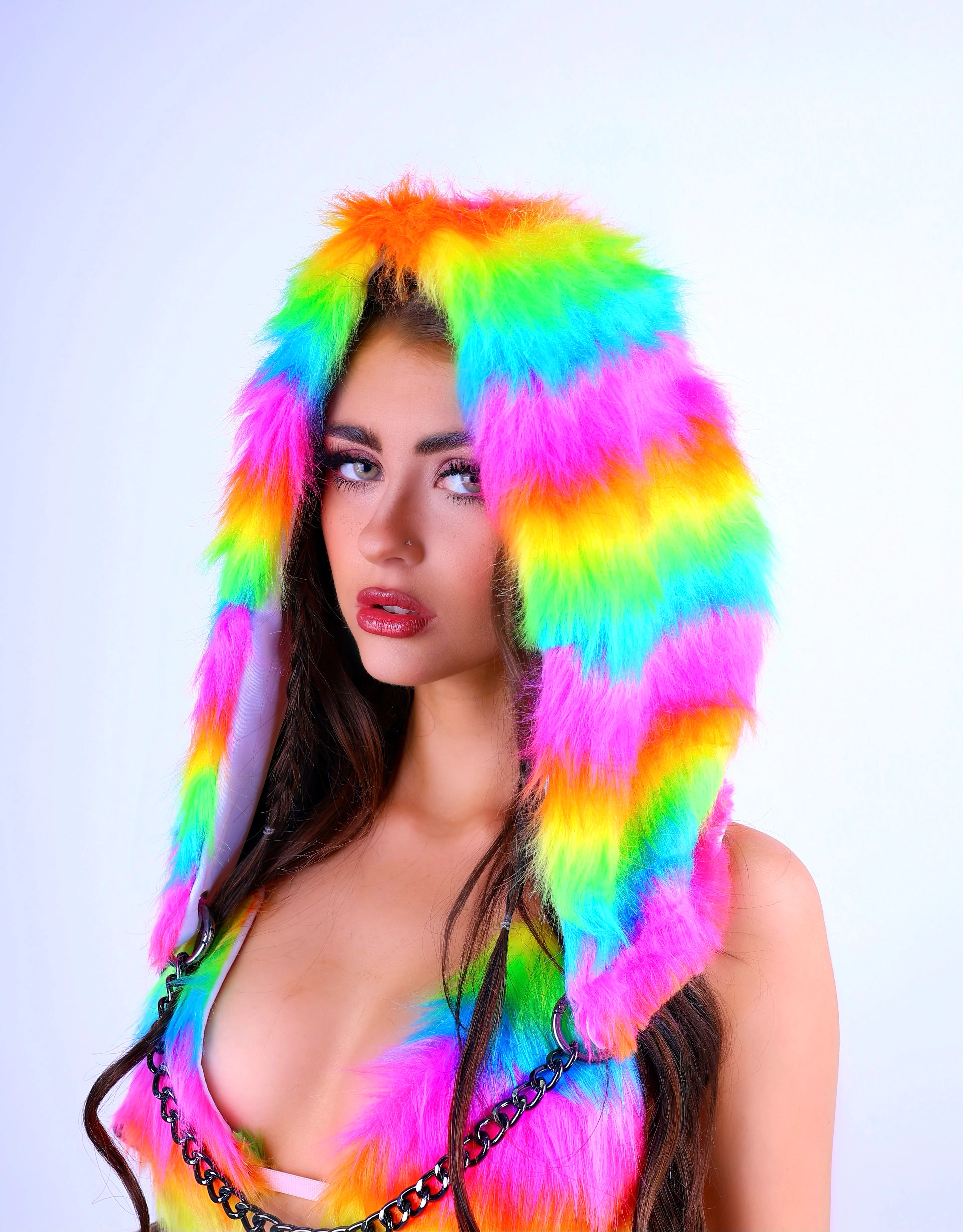 FULL OUTFIT- Fuzzy Rainbow Dream Rebel (5 pcs) - Image 5