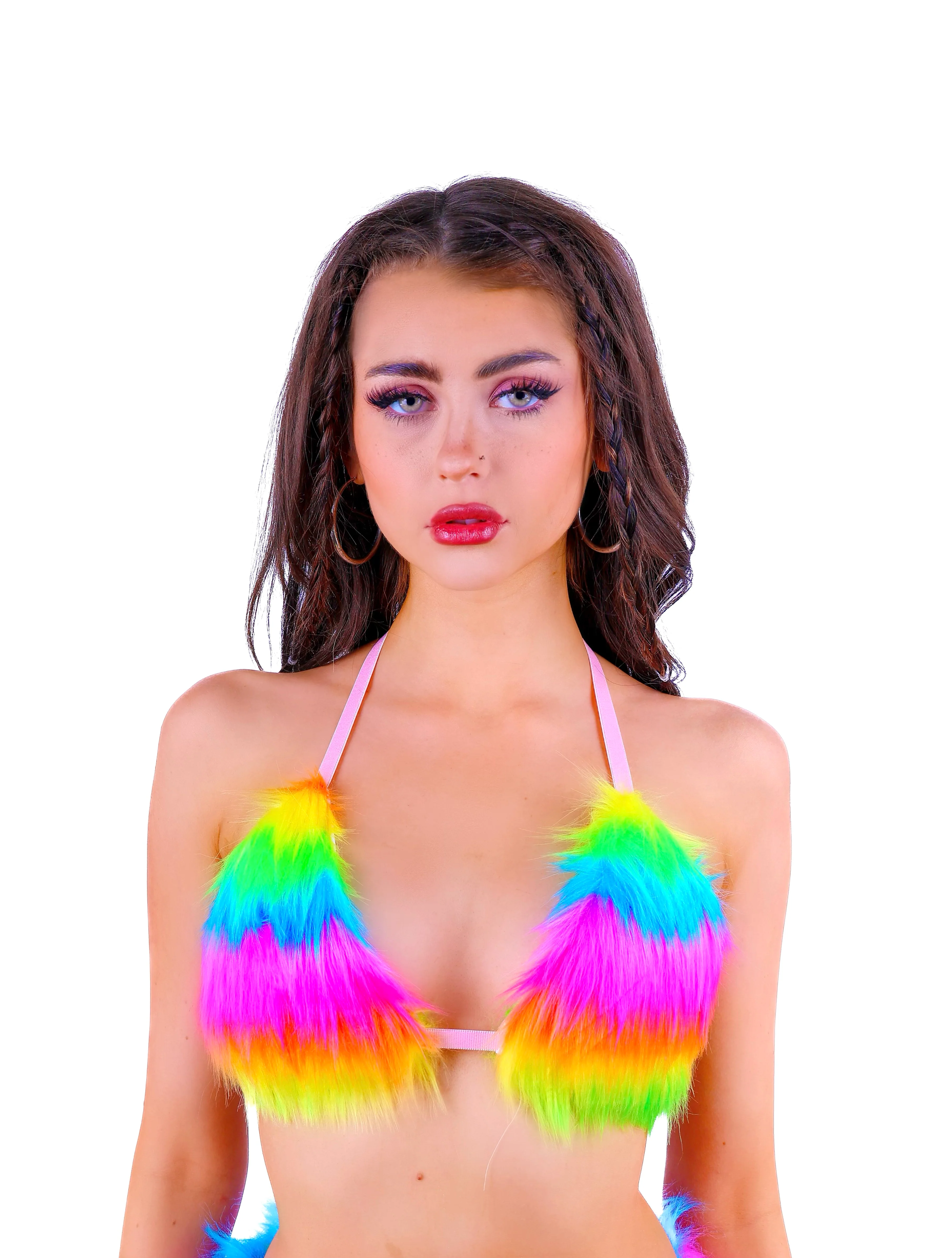 FULL OUTFIT- Fuzzy Rainbow Dream Rebel (5 pcs) - Image 7