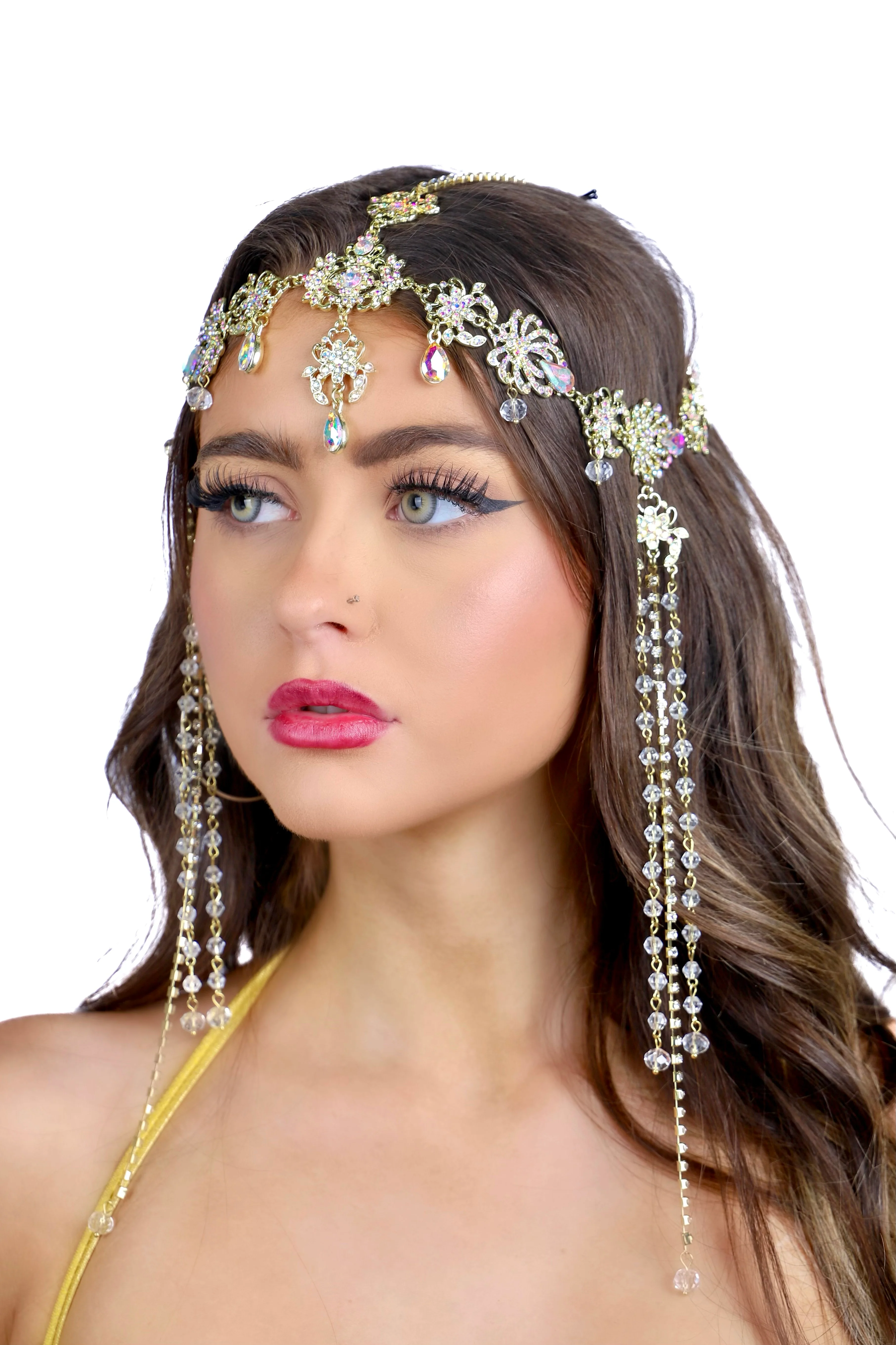 FULL OUTFIT- Gold Empress Rhinestone Babe (4 pcs) - Image 4