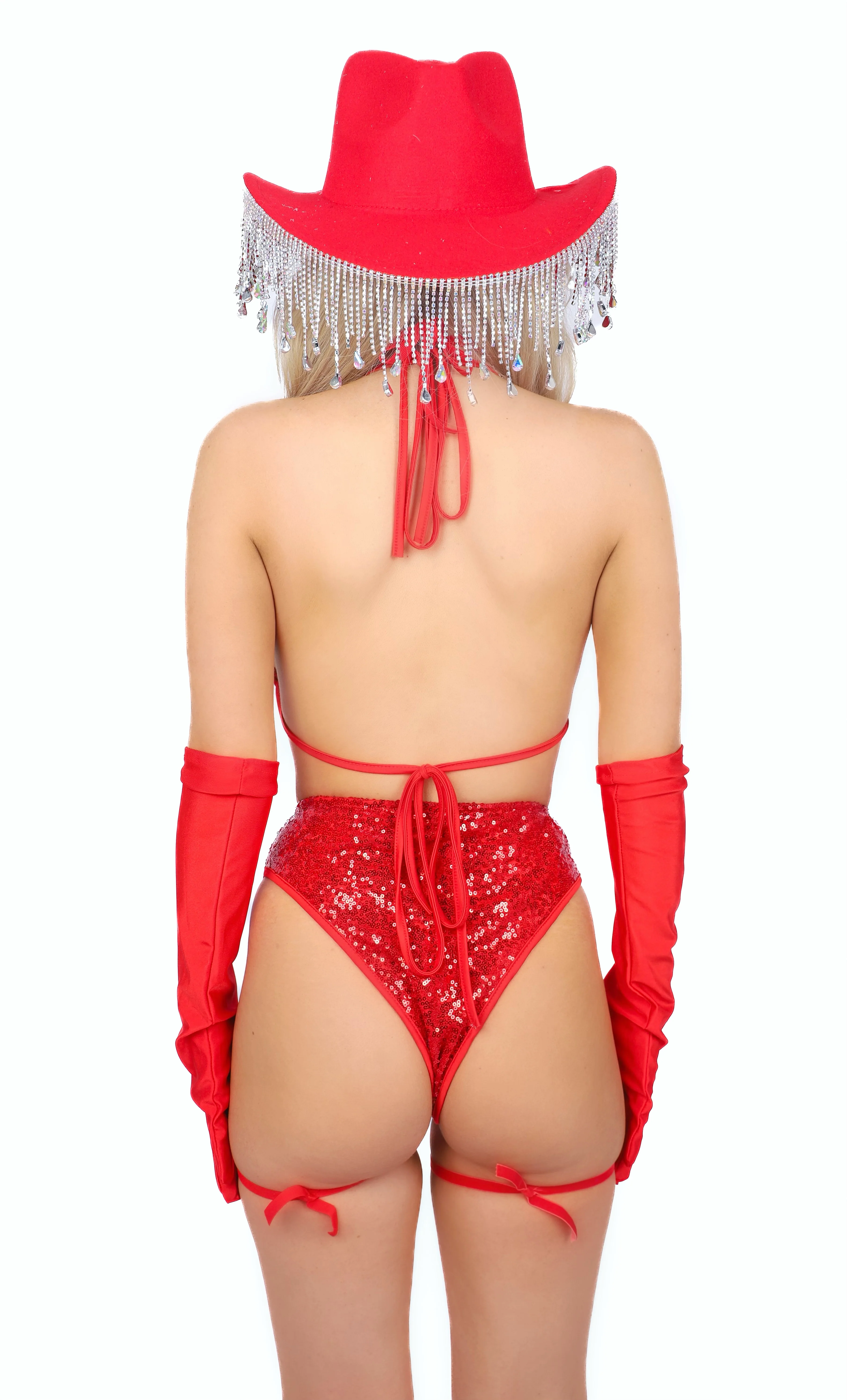FULL OUTFIT- Ruby Rhinestone Babe (6 pcs) - Image 5