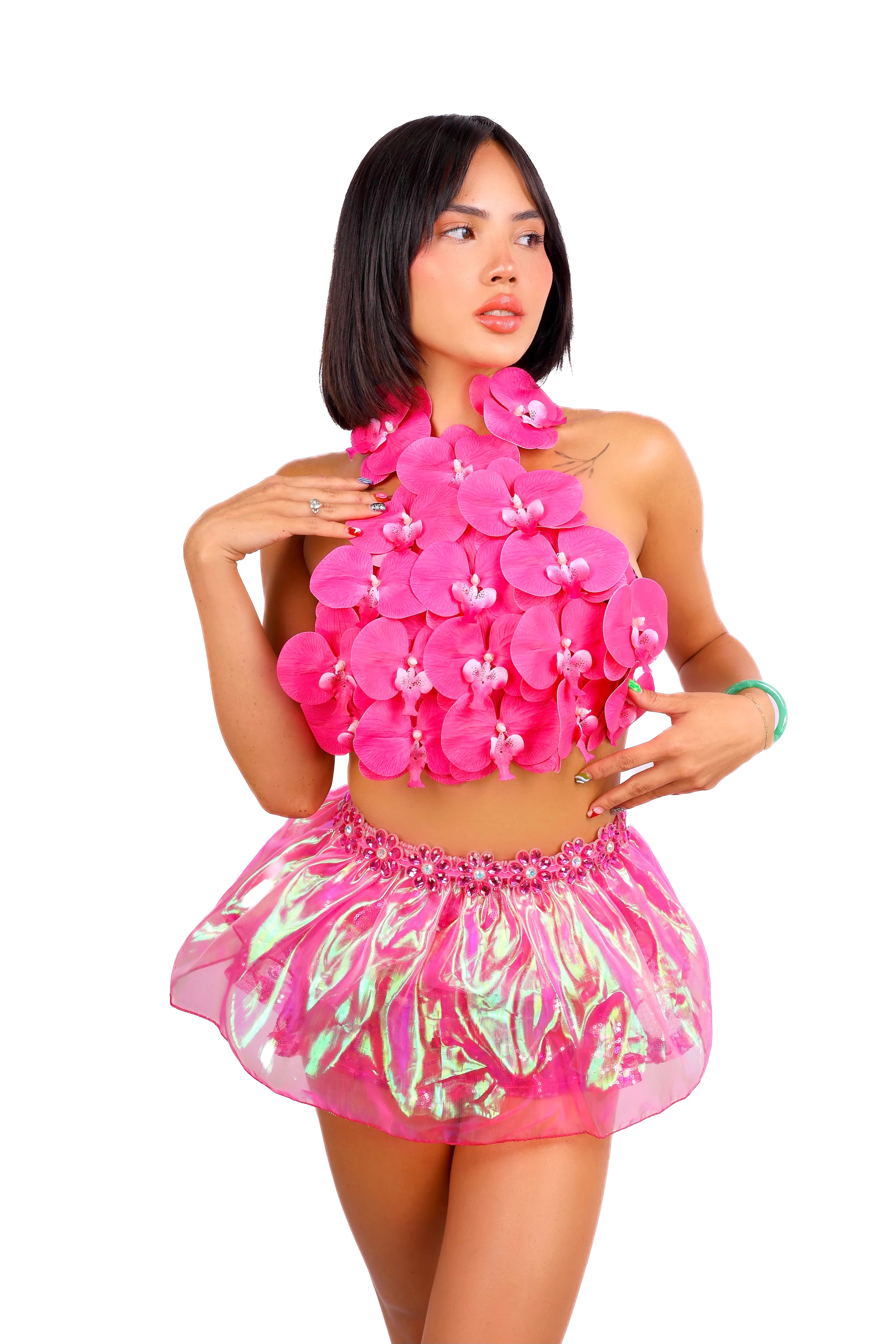 FULL OUTFIT- Rose Lotus Iridescence (4 pcs)