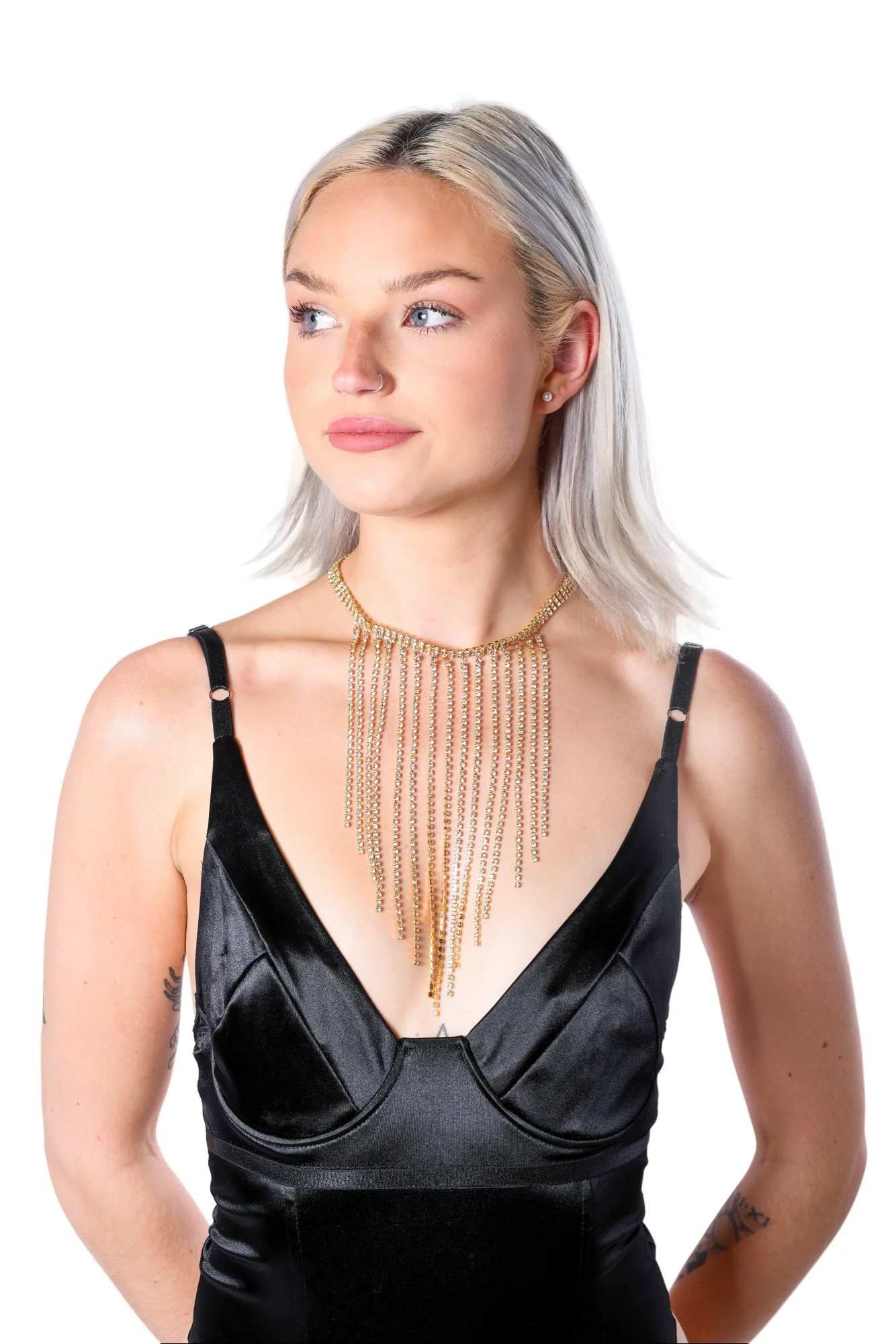 Gold Rhinestone Necklace