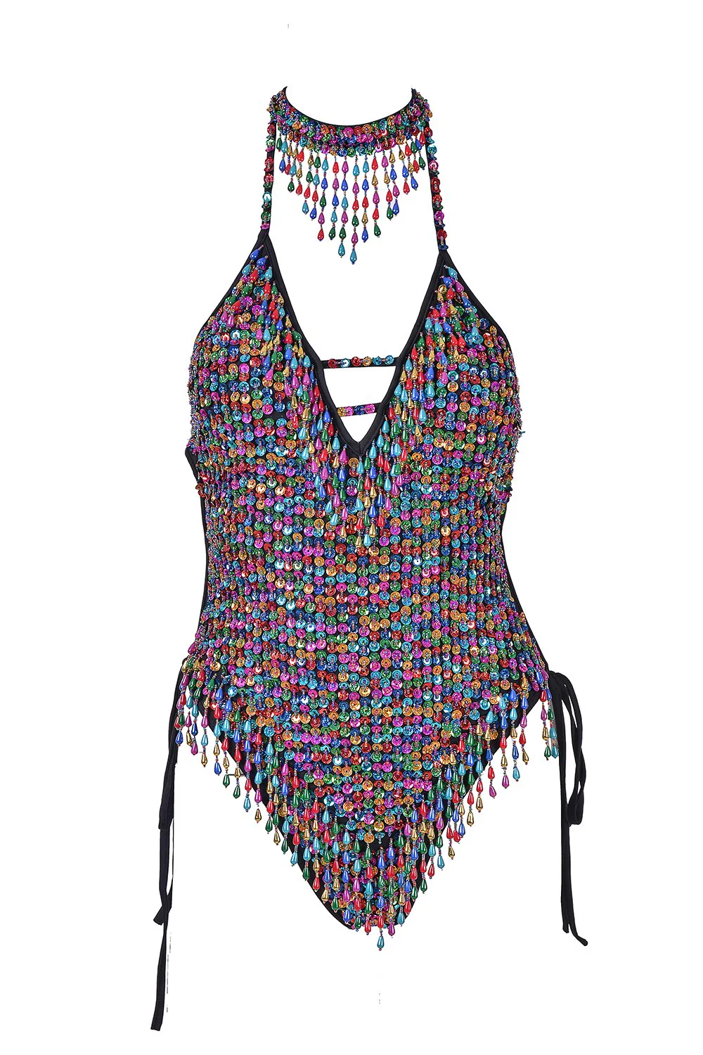 Hand Stitched Sequin Bodysuit- Lucky Charms - Image 7