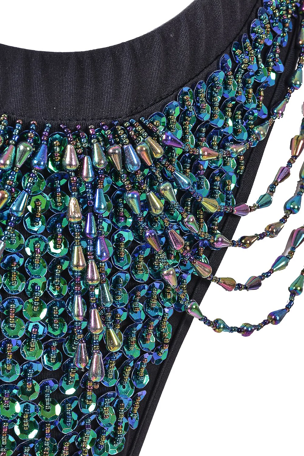 Hand Stitched Sequin Bra Top- Chameleon - Image 8