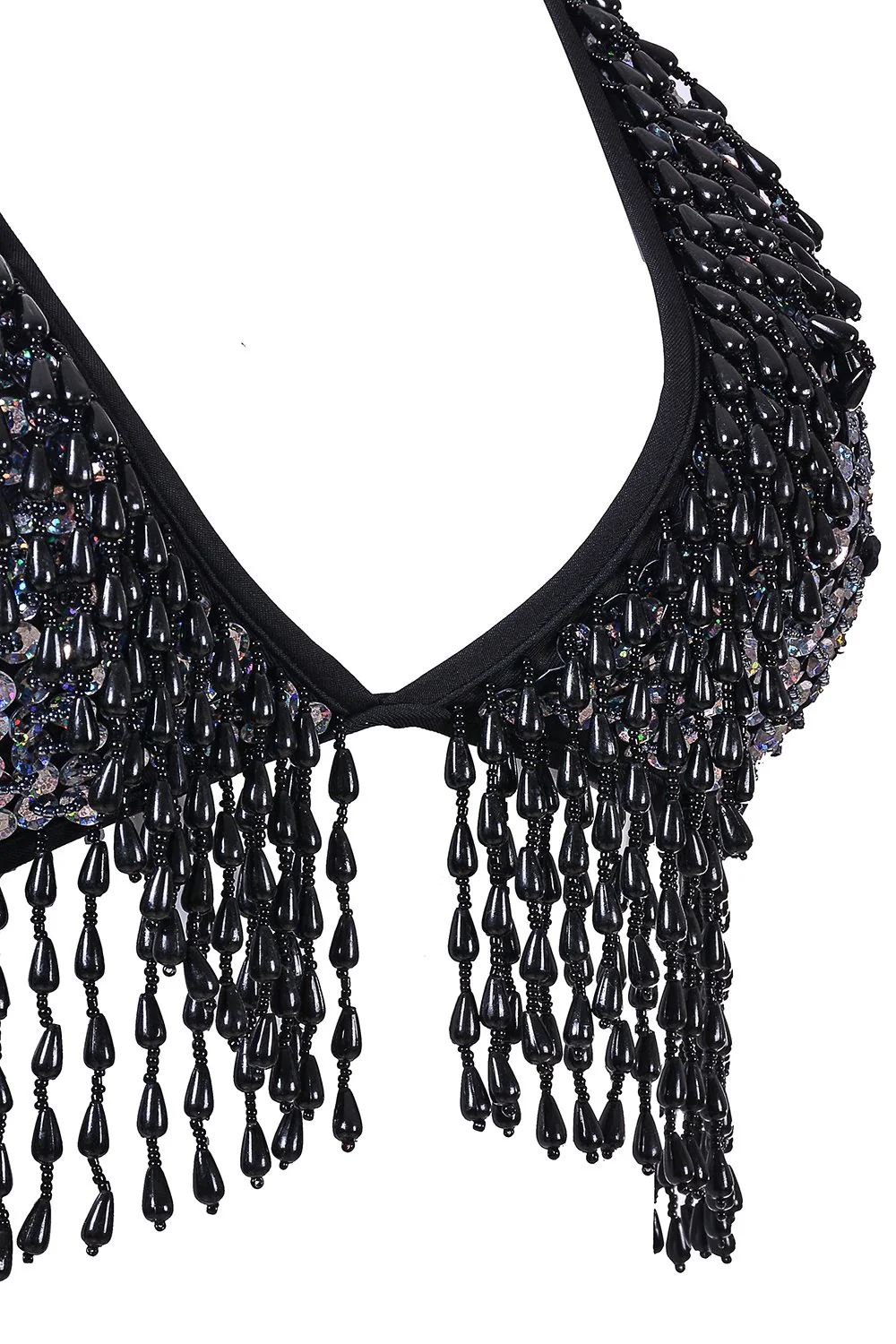 Hand Stitched Sequin Bra Top- Disco Barbie - Image 5