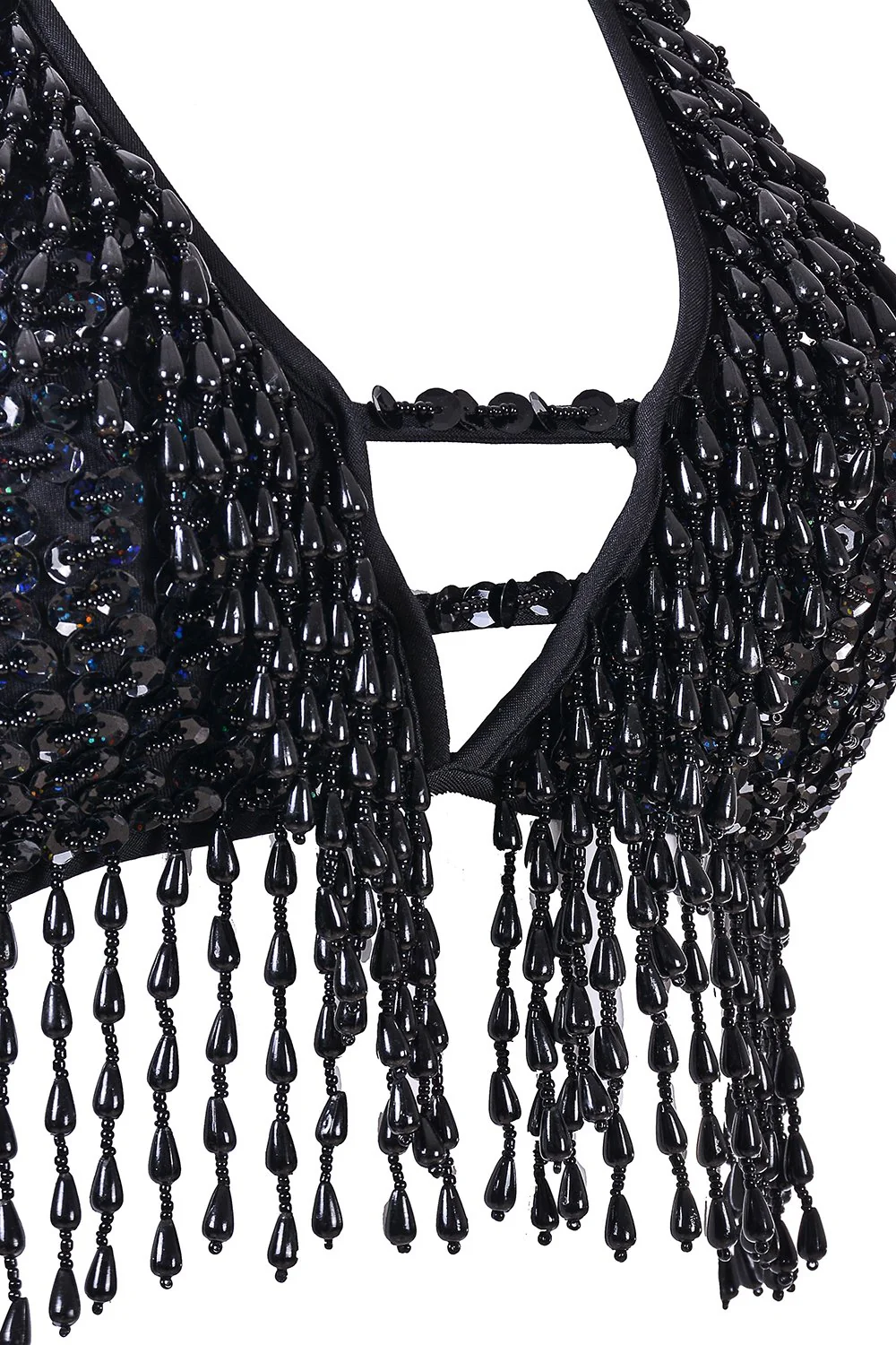 Hand Stitched Sequin Bra Top- Midnight - Image 7