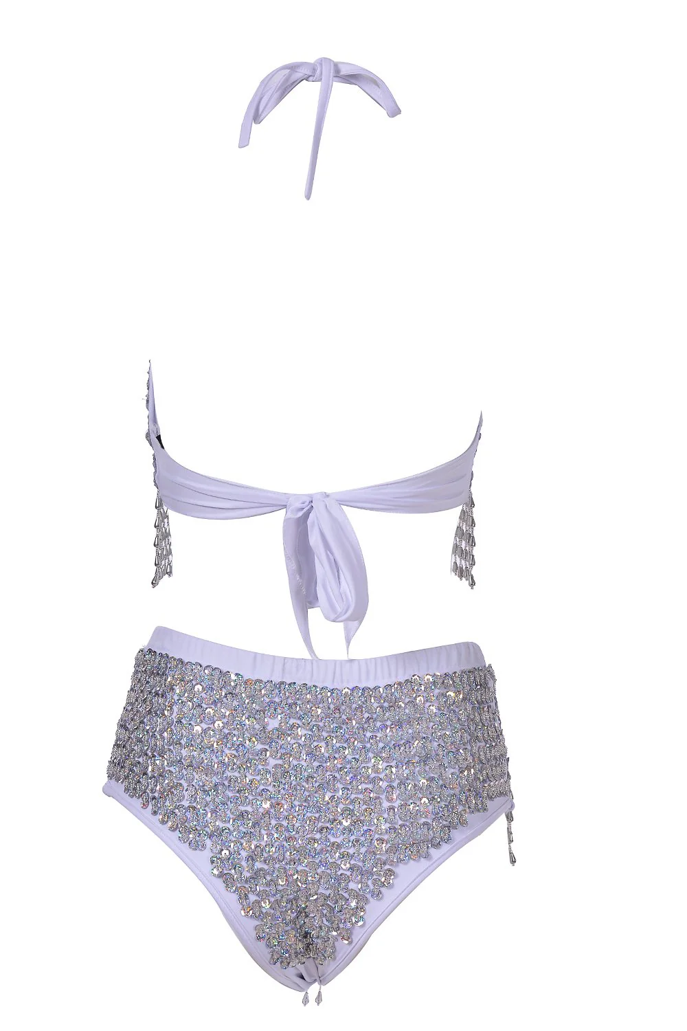 Hand Stitched Sequin Bra Top- Moonlight - Image 4