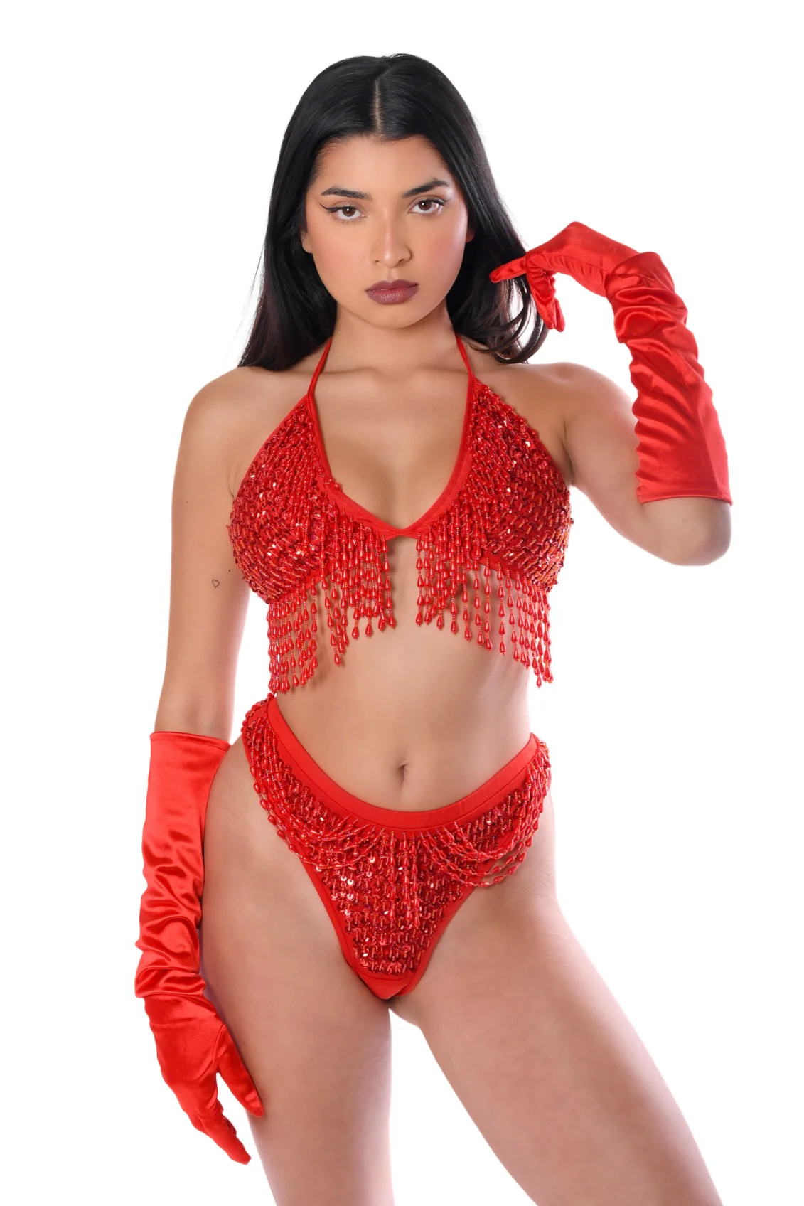 Hand Stitched Sequin Top- Valentine - Image 3