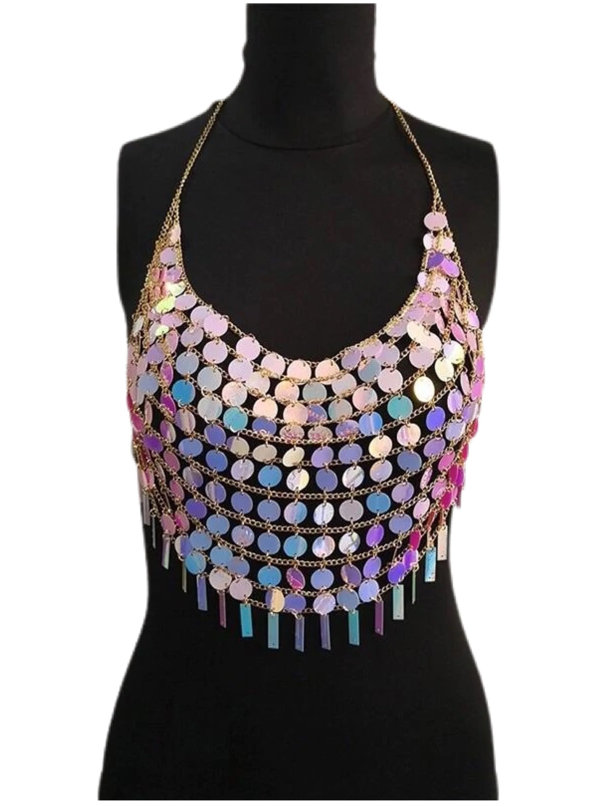 Ice Flake Halter Top Body Jewelry - Image 3
