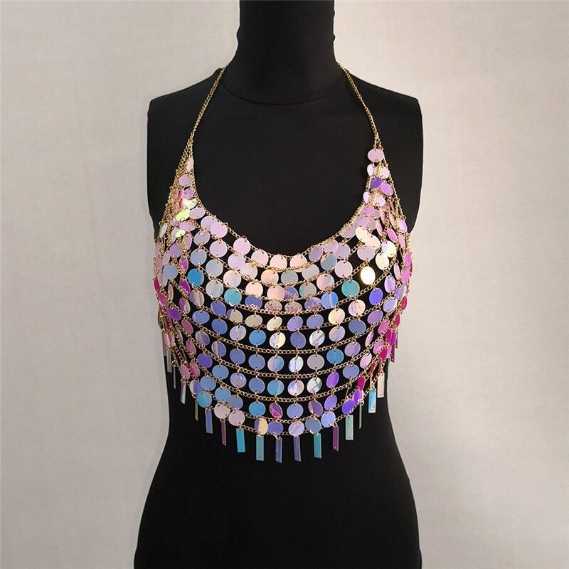 Ice Flake Halter Top Body Jewelry - Image 4