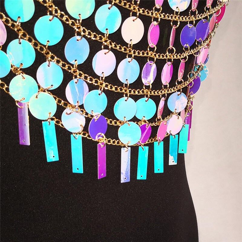 Ice Flake Halter Top Body Jewelry - Image 5