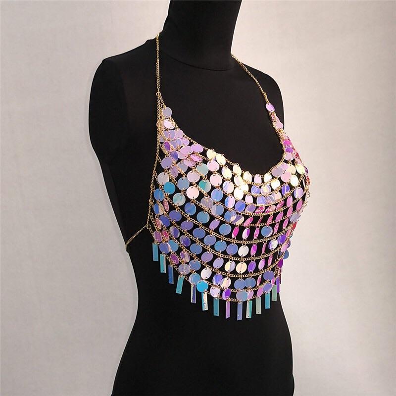 Ice Flake Halter Top Body Jewelry - Image 6