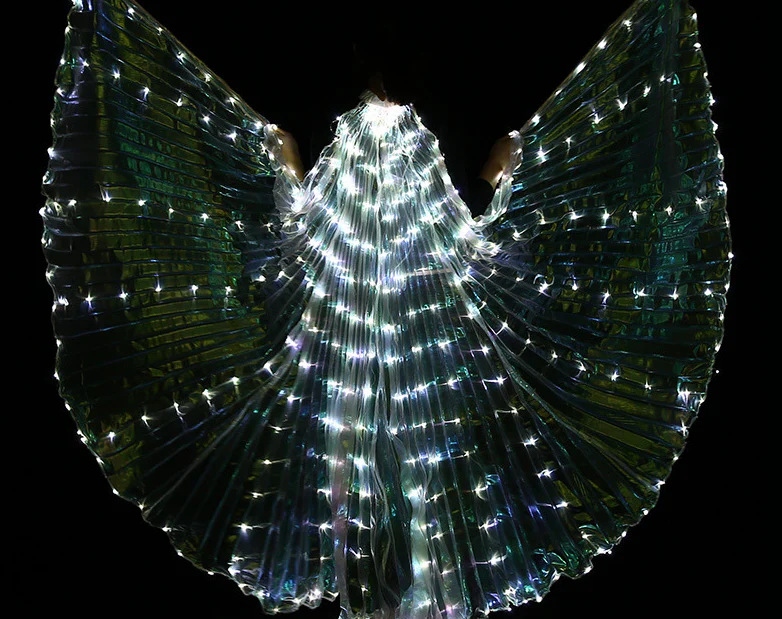 Iridescent White LED Butterfly Wings (300 Lights, Batteries Not Included) - Image 4