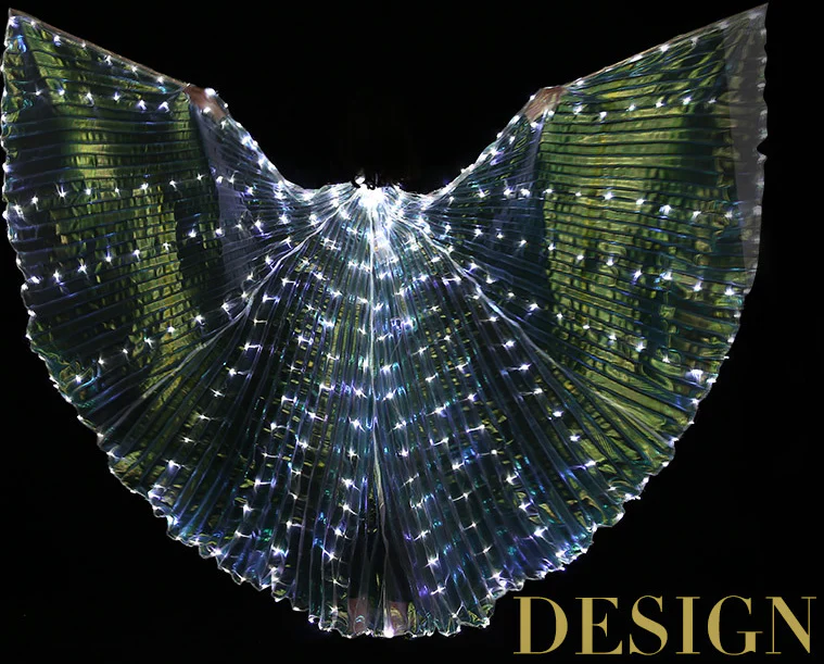 Iridescent White LED Butterfly Wings (300 Lights, Batteries Not Included) - Image 6