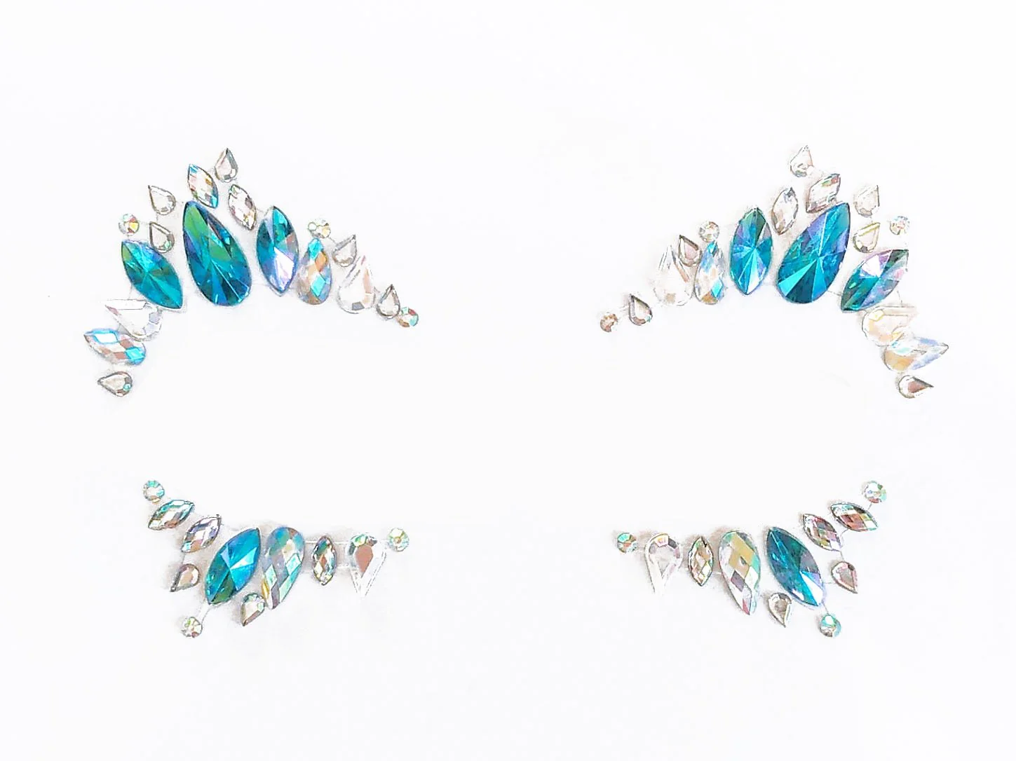 Kawaii Beach Rhinestone Crystal Face Jewels - Image 2