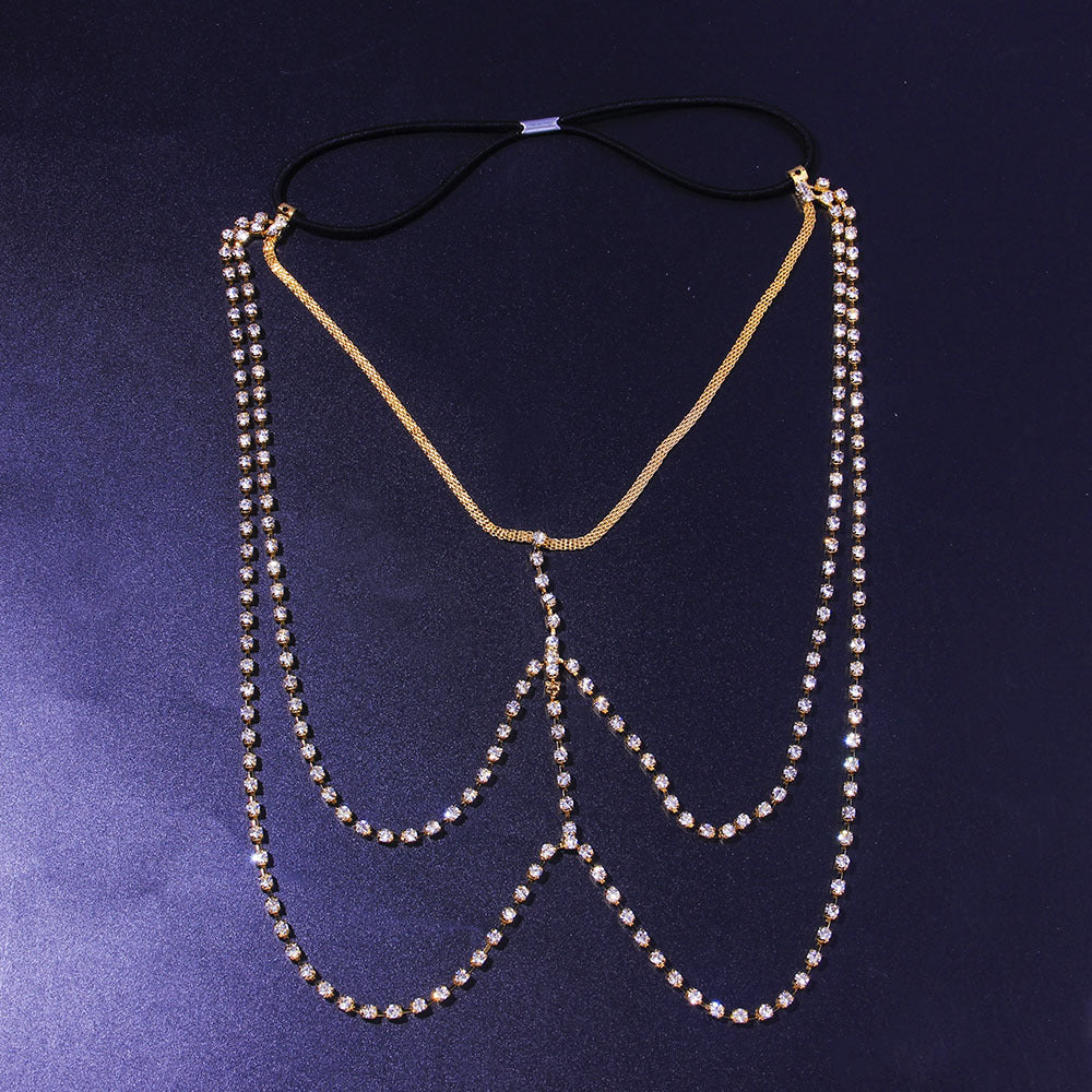 Layered Rhinestone Leg Wrap, Leg Chains - Image 6