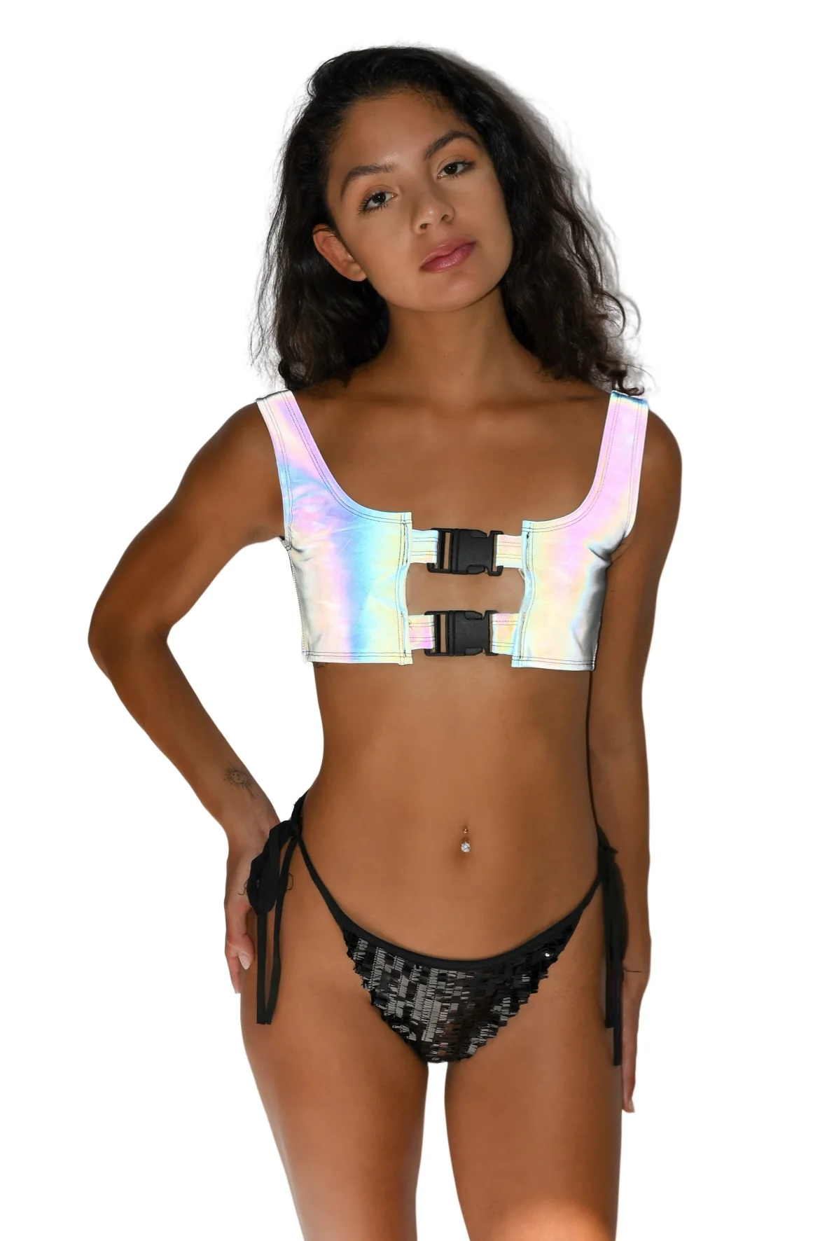 Light Reflective Buckle Top - Image 2