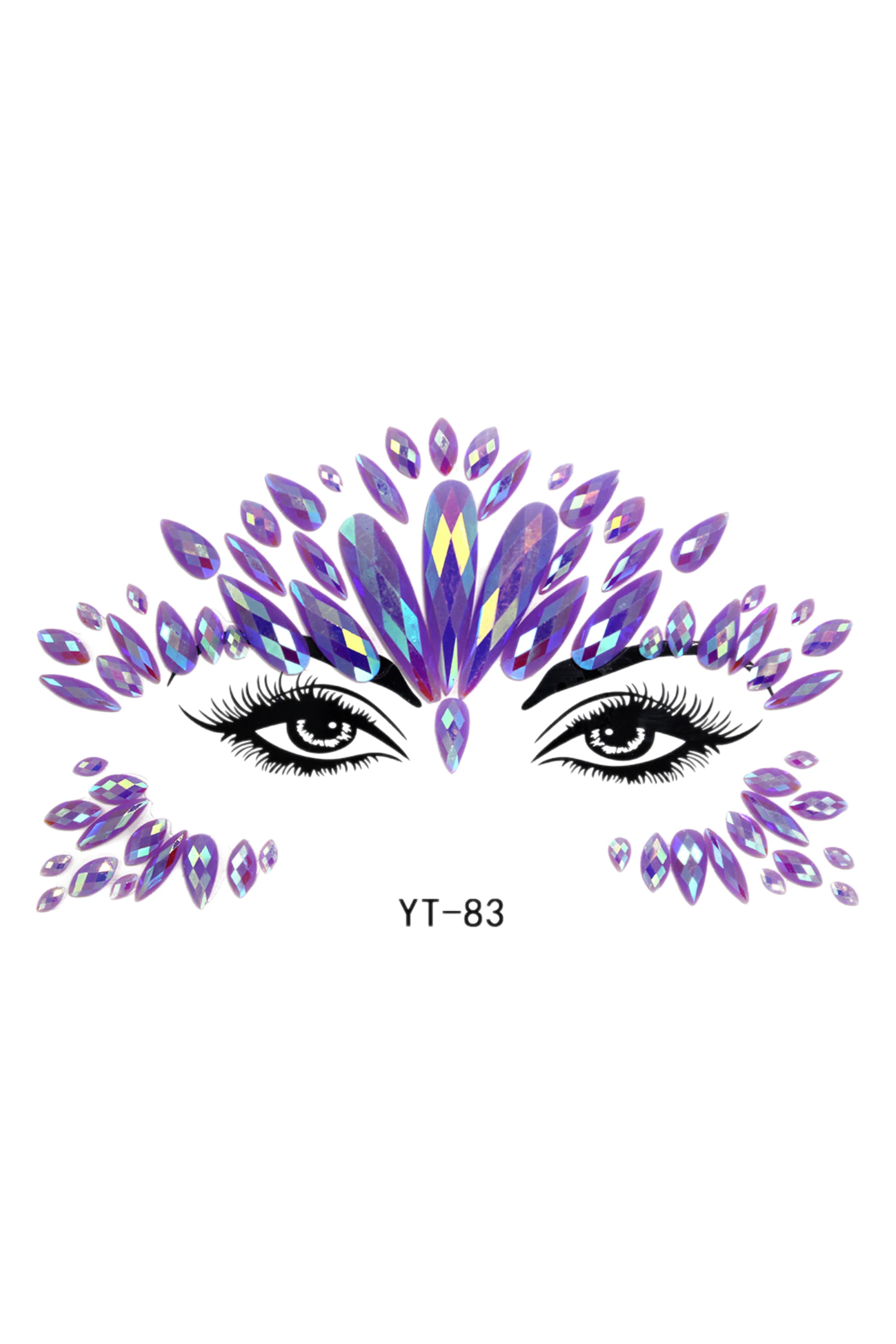 Lilac Fairy Festival Face Jewels - Image 2