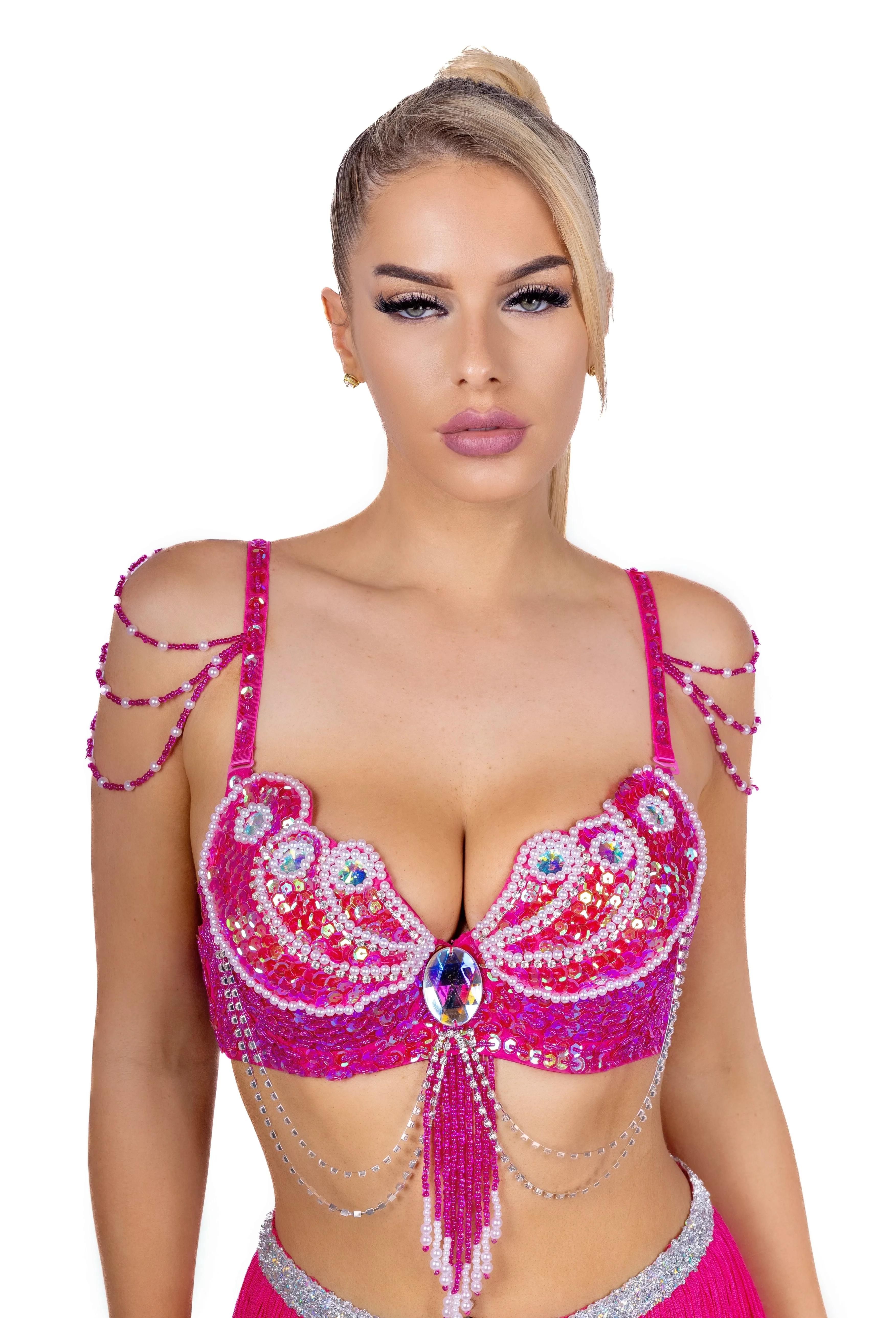 Magenta Muse Carnival Bra Top