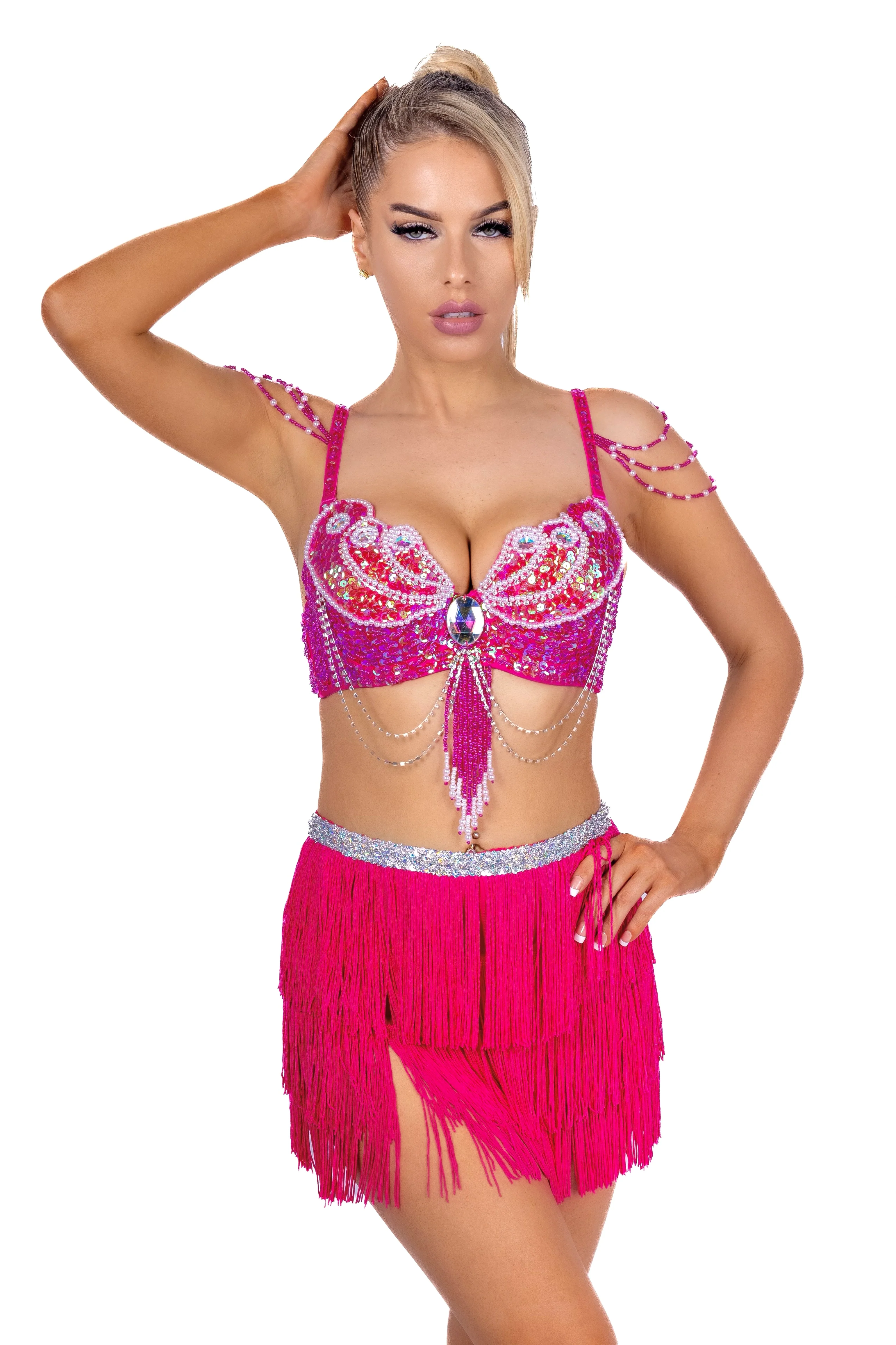 Magenta Muse Carnival Bra Top - Image 3