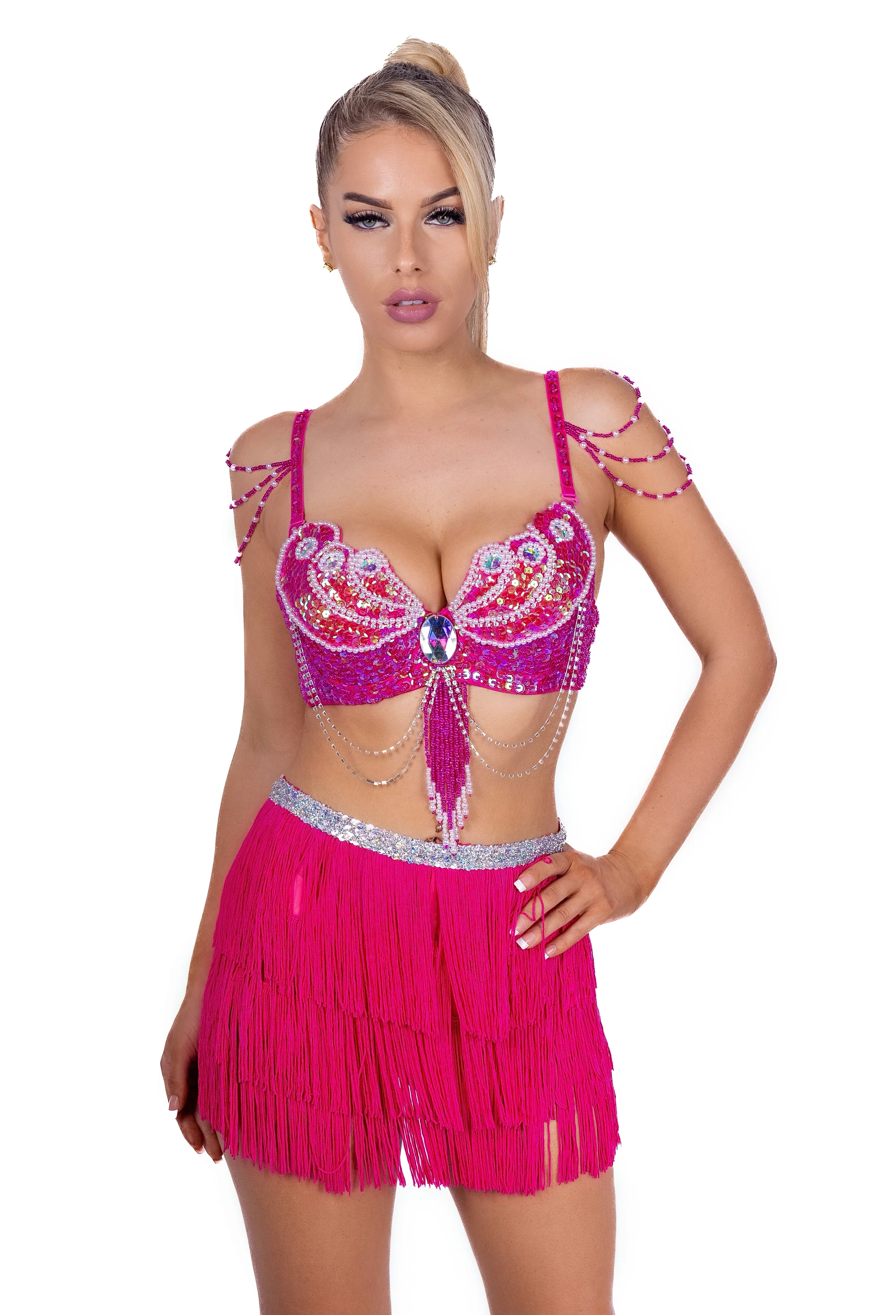 Magenta Muse Carnival Bra Top - Image 4