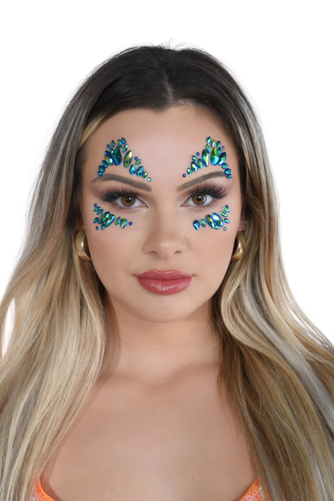 Mermaid Cove Rhinestone Crystal Face Jewels