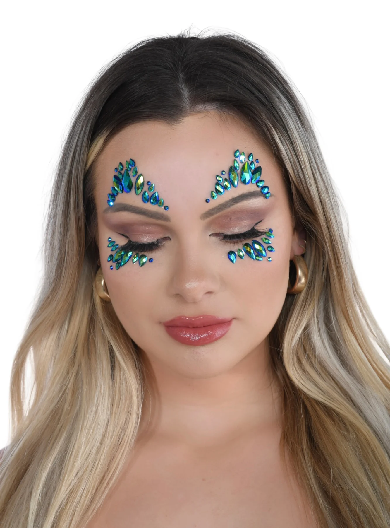 Mermaid Cove Rhinestone Crystal Face Jewels - Image 2