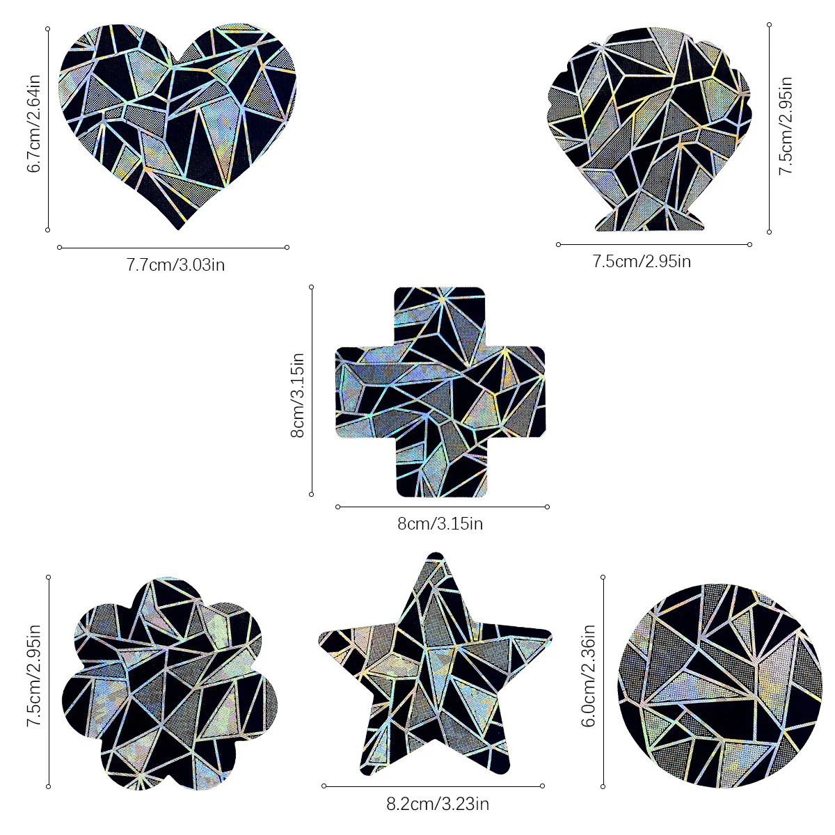 Midnight Party Floral Pasties - Image 3