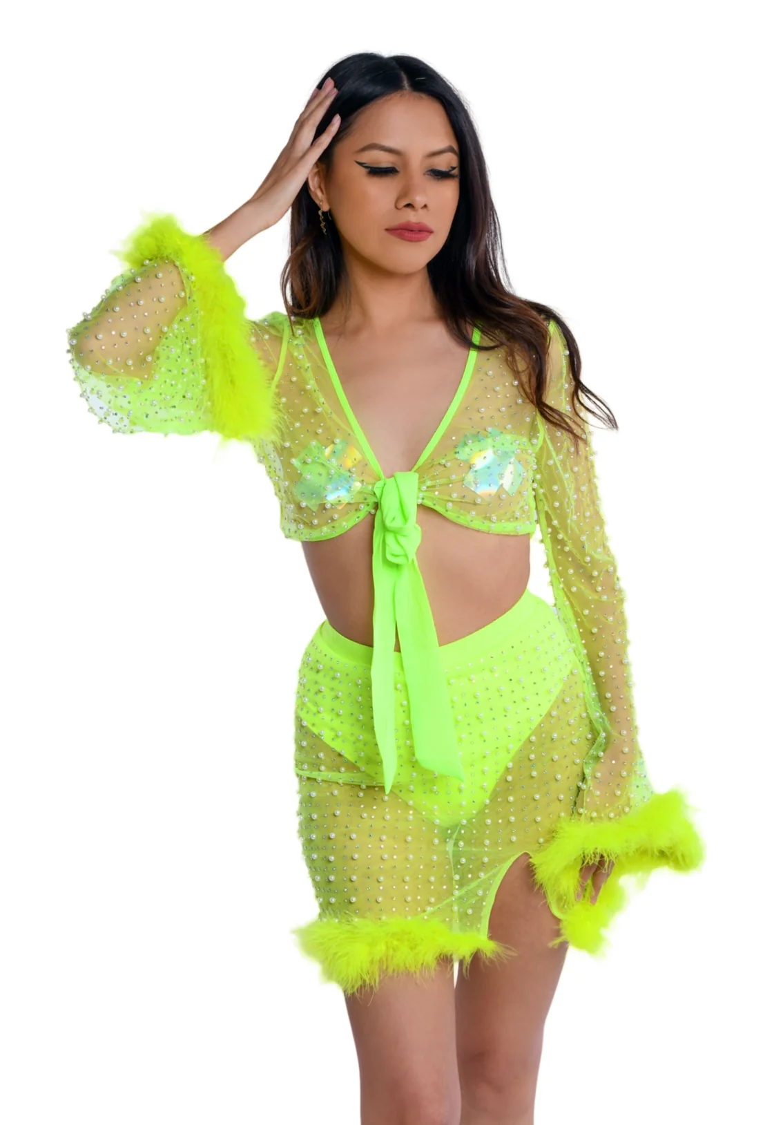 Neon Pearl Mesh Set - Image 2
