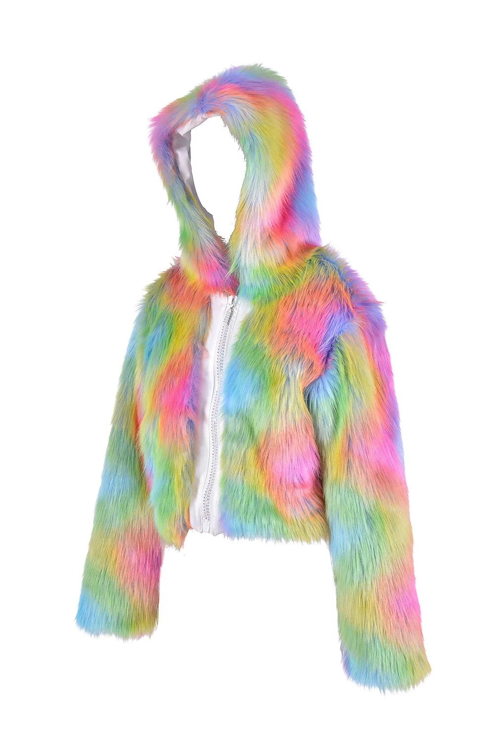 Nocturnal Wonderland Faux Fur Jacket - Image 4